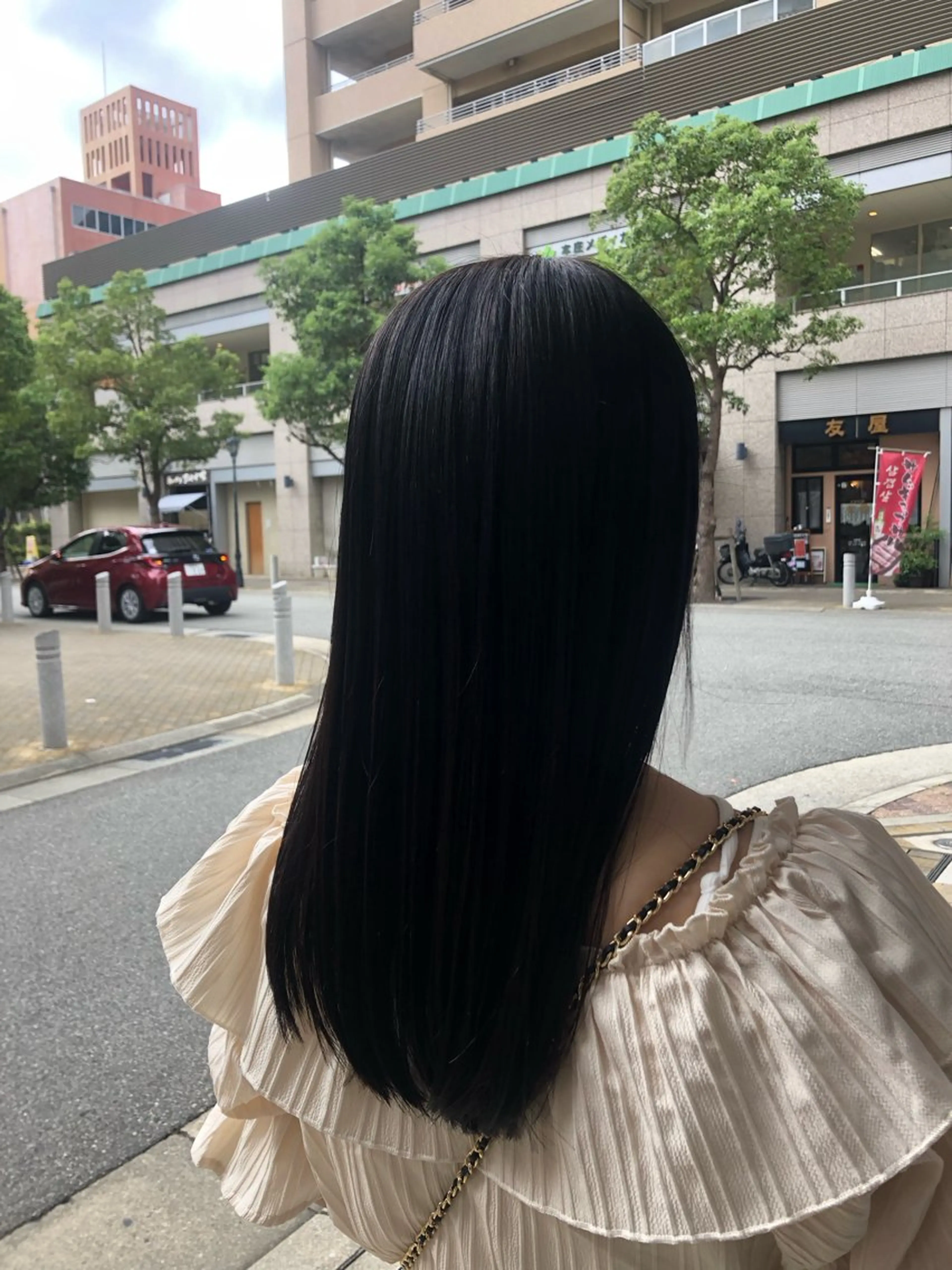 セミロング トリートメント 渡辺俊介 暗髪カラー /美髪矯正/髪質改善のヘアスタイル