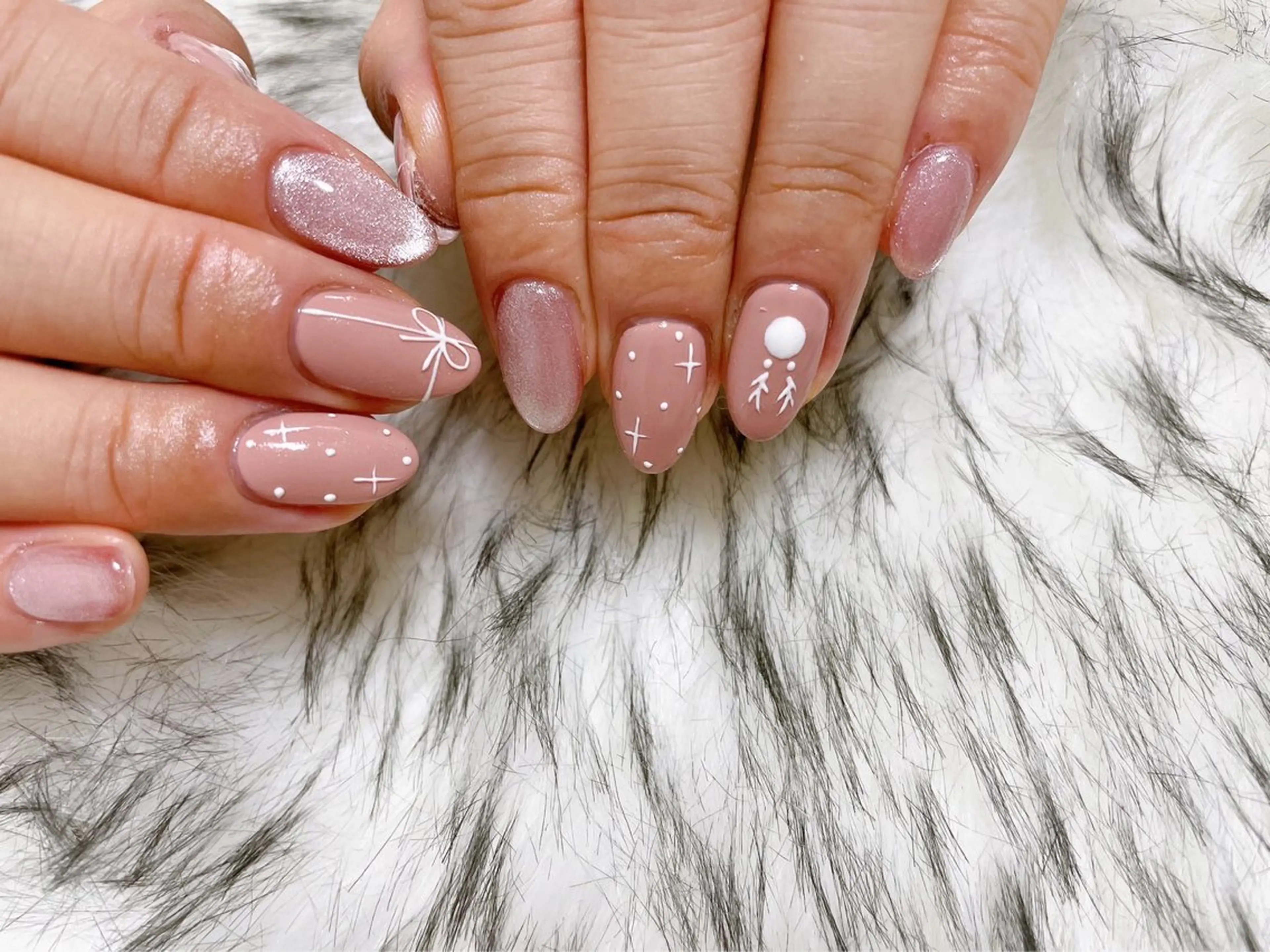 ネイル オーロラネイル フットネイル フレンチネイル ジェルネイル 韓国ネイル kiki nail &brow二子玉川の眉毛・アイブロウイメージ