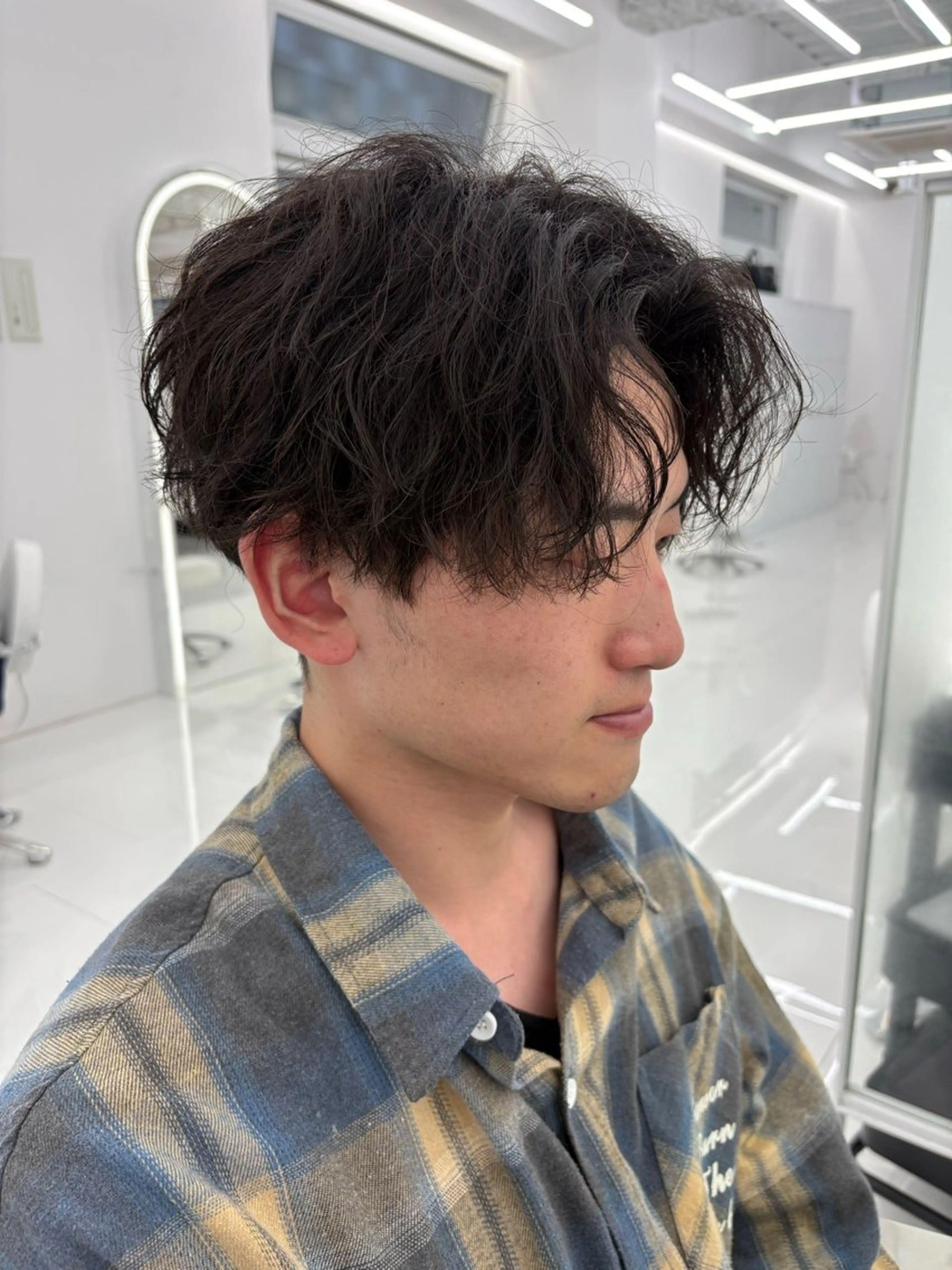 ⭐️メンズカット⭐️➕シャドウパーマ‪➕🫧超音波トリートメント🫧の写真