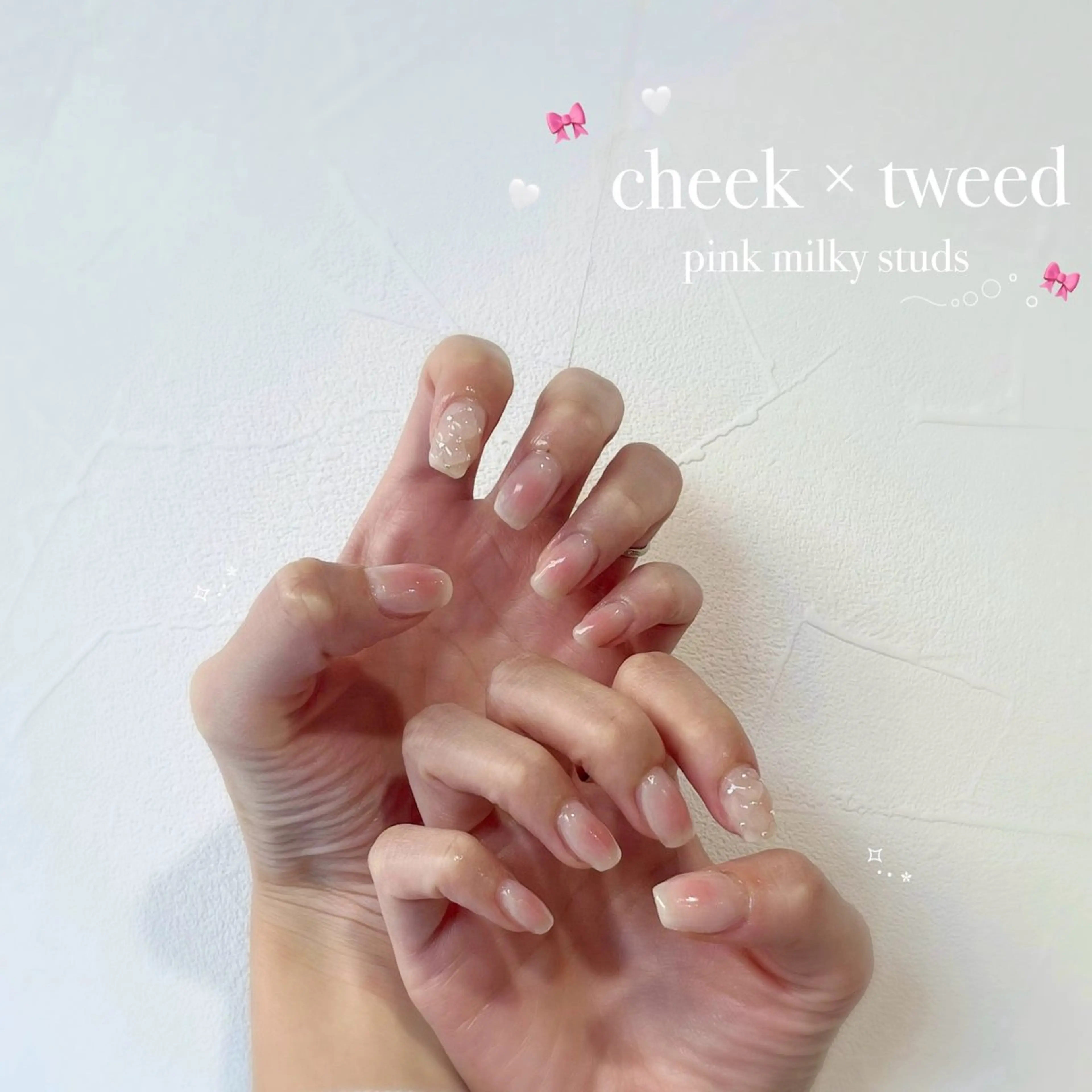 ネイル チークネイル ツイードネイル Vante YUUKA♡のネイルデザイン