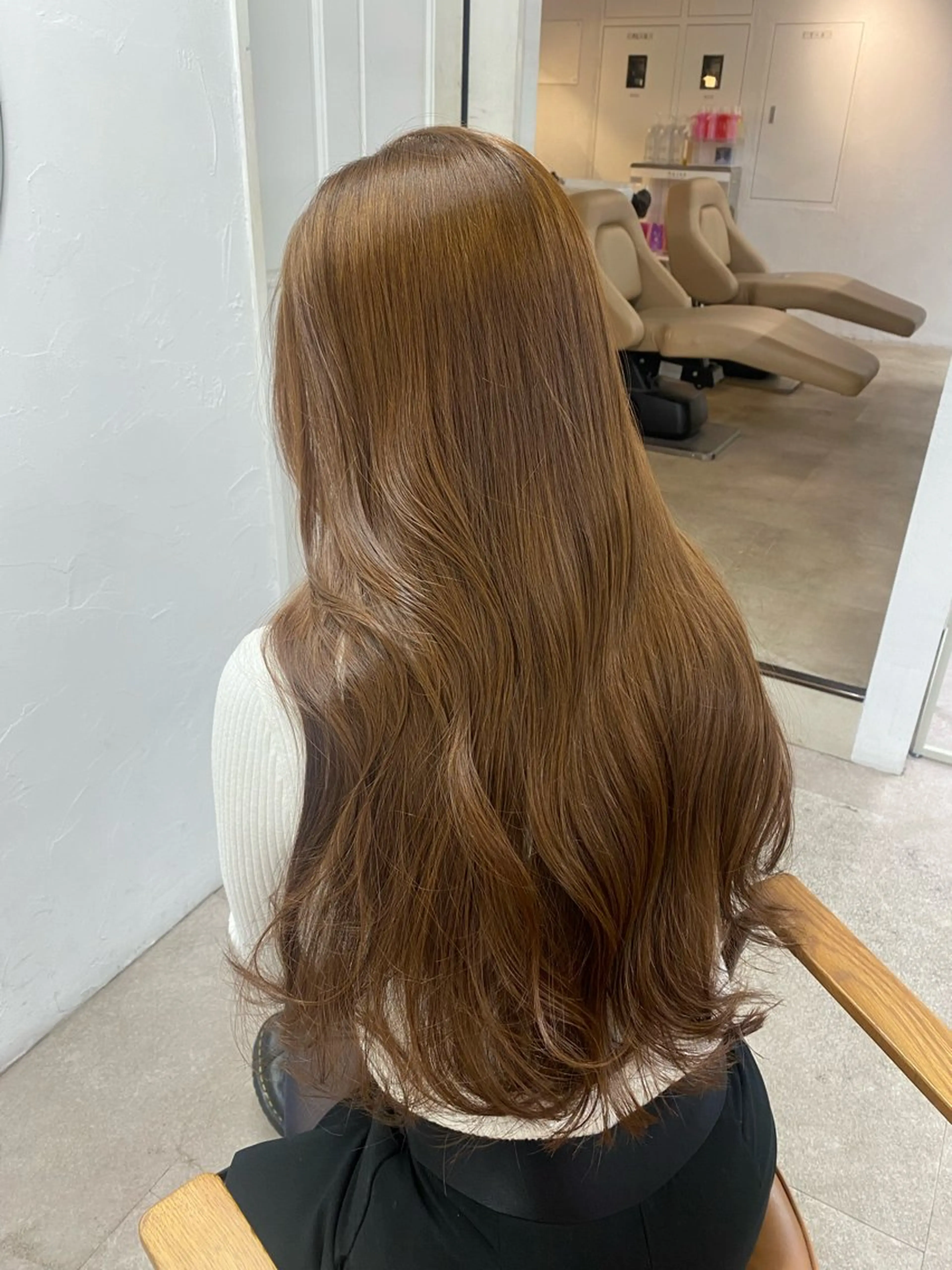 ロング カラー ブリーチ ブリーチなしカラー ちえみ/ ボブ・ショート募集中のヘアスタイル