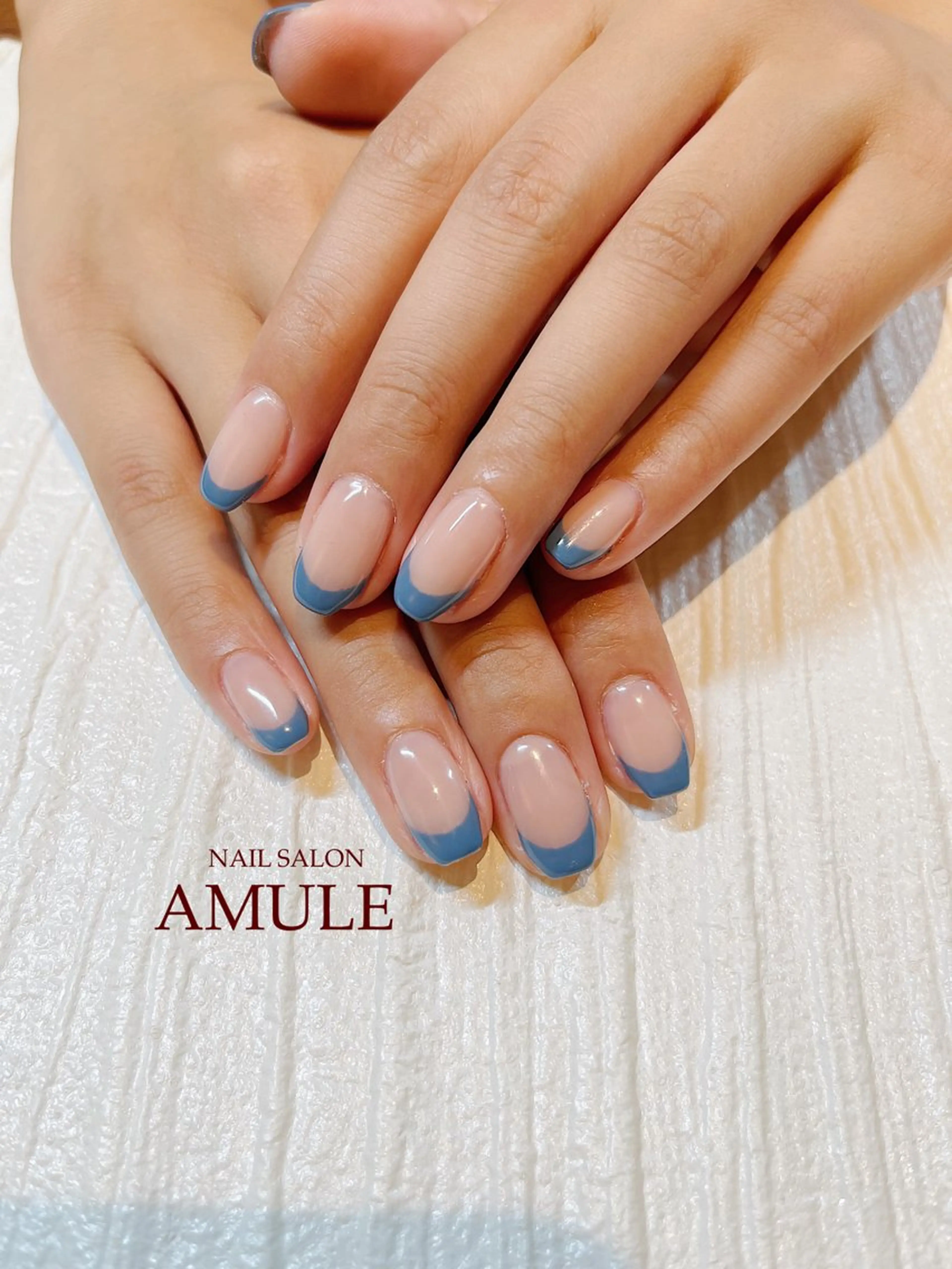 ネイル フレンチネイル ジェルネイル ワンカラーネイル ハンドネイル NAILSALON AMULEのネイルデザイン