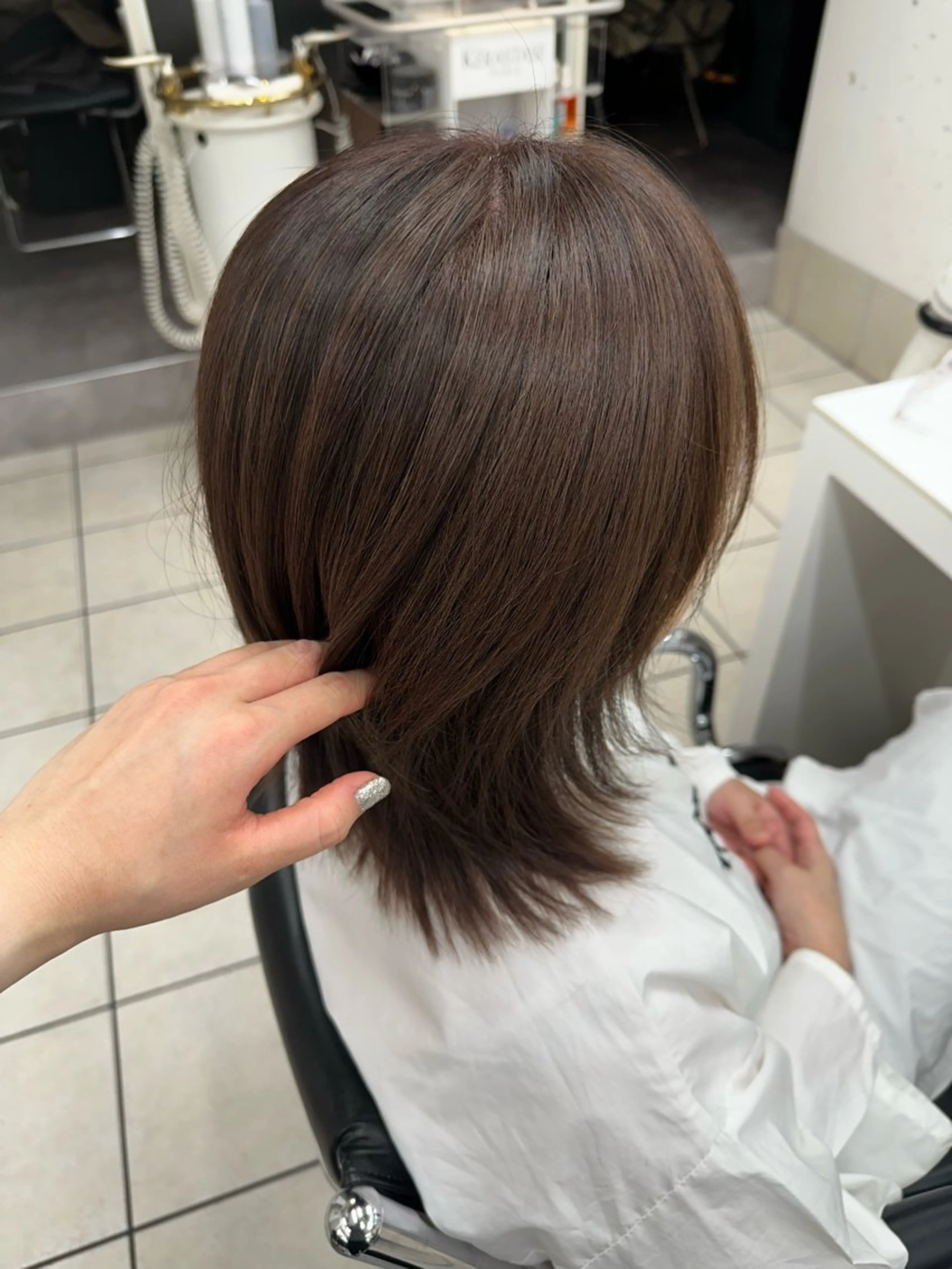 ミディアム 星野 菜月のヘアスタイル