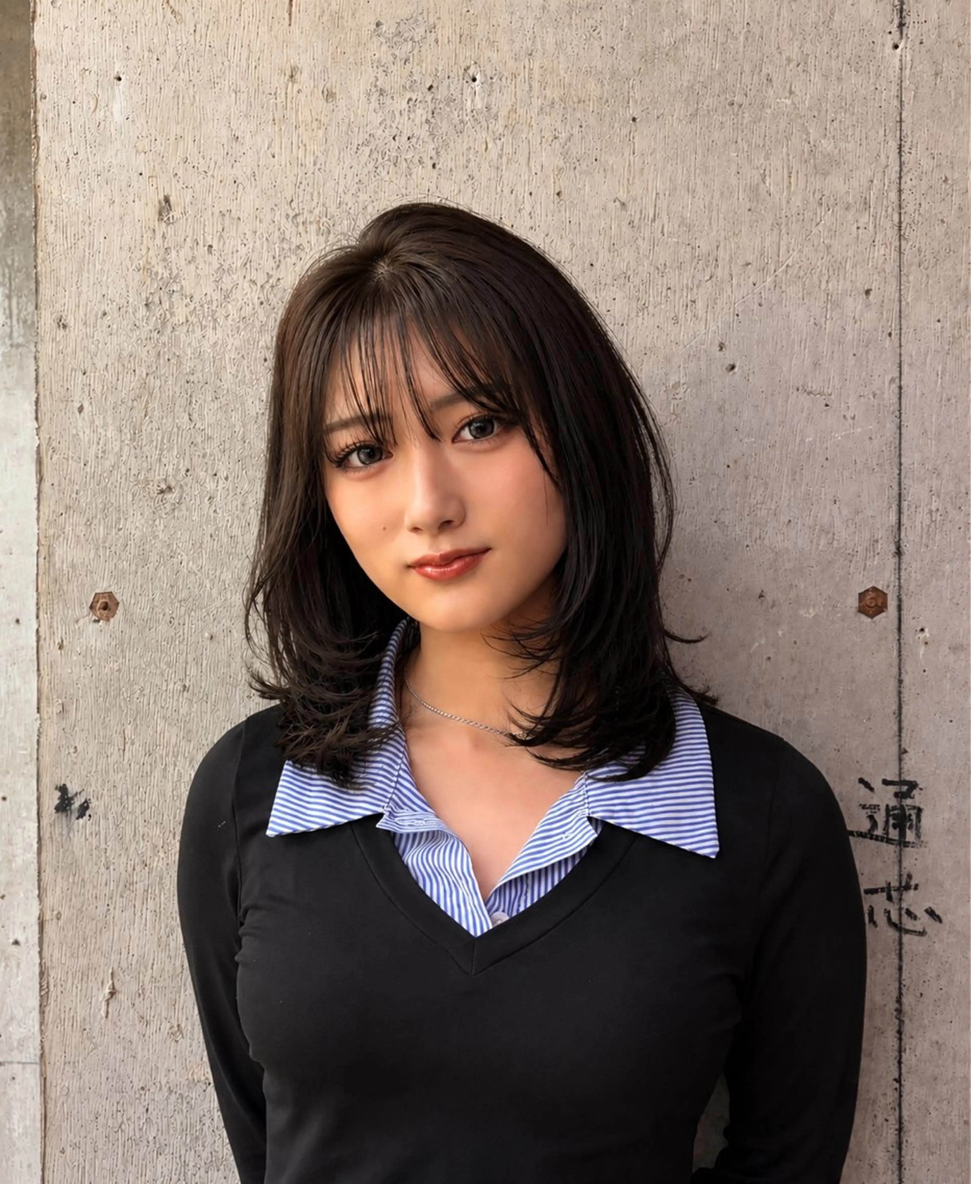 ミディアム sara ブリーチカラーのヘアスタイル