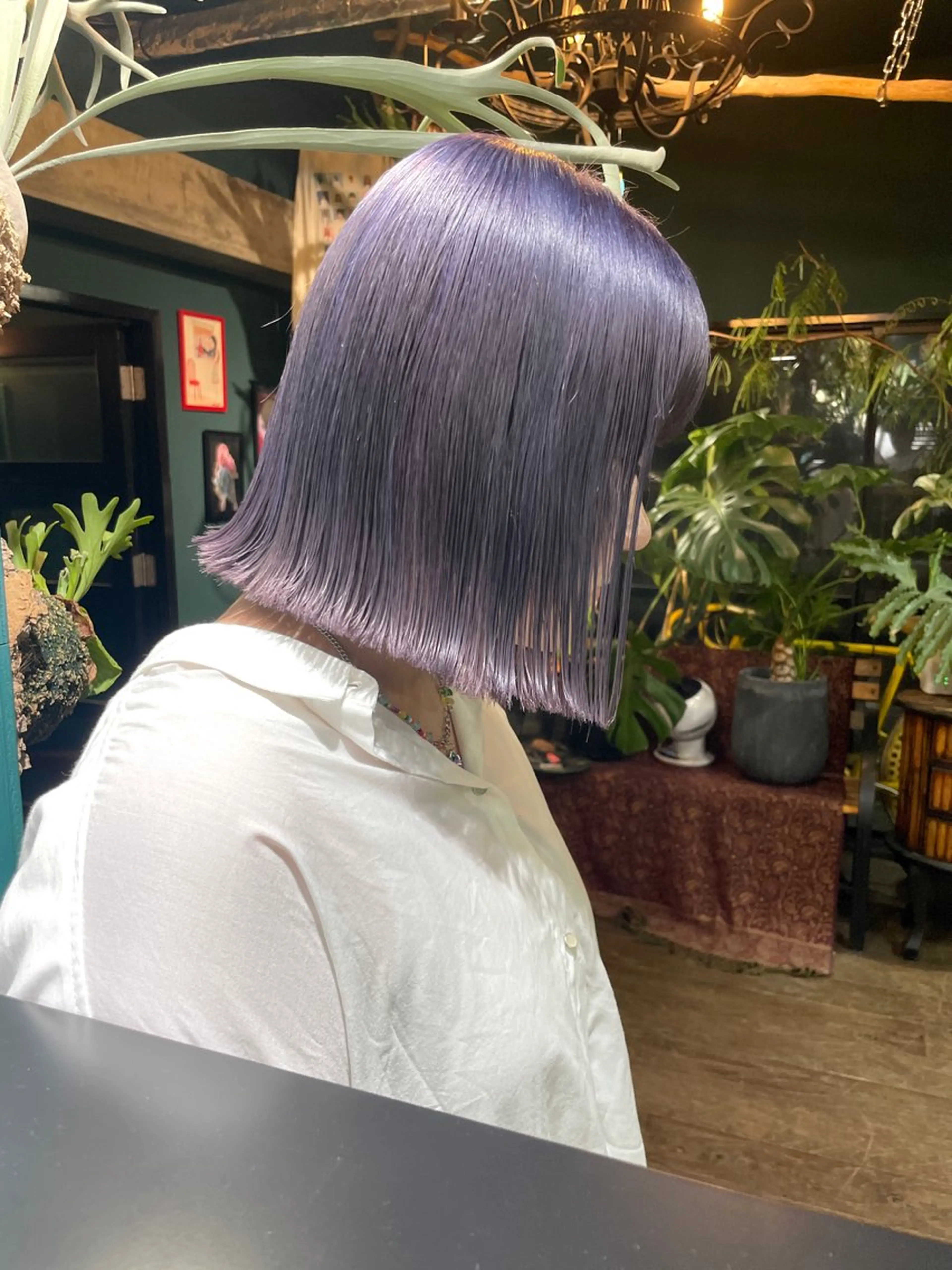 ミディアム カット ヘアカラー トリートメント vivre libreのヘアスタイル