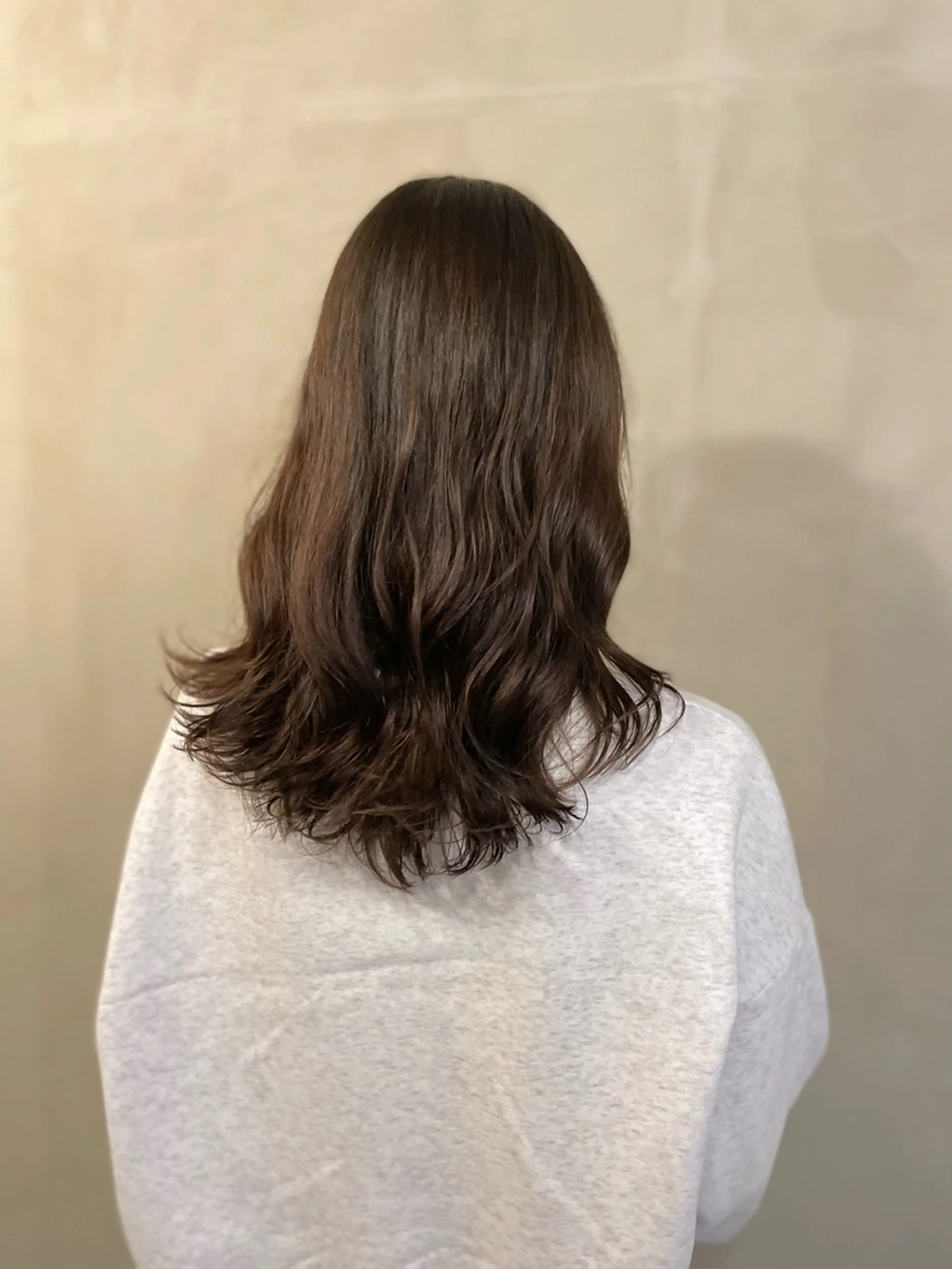 セミロング パーマ カット パーマ 山本  弦生のヘアスタイル