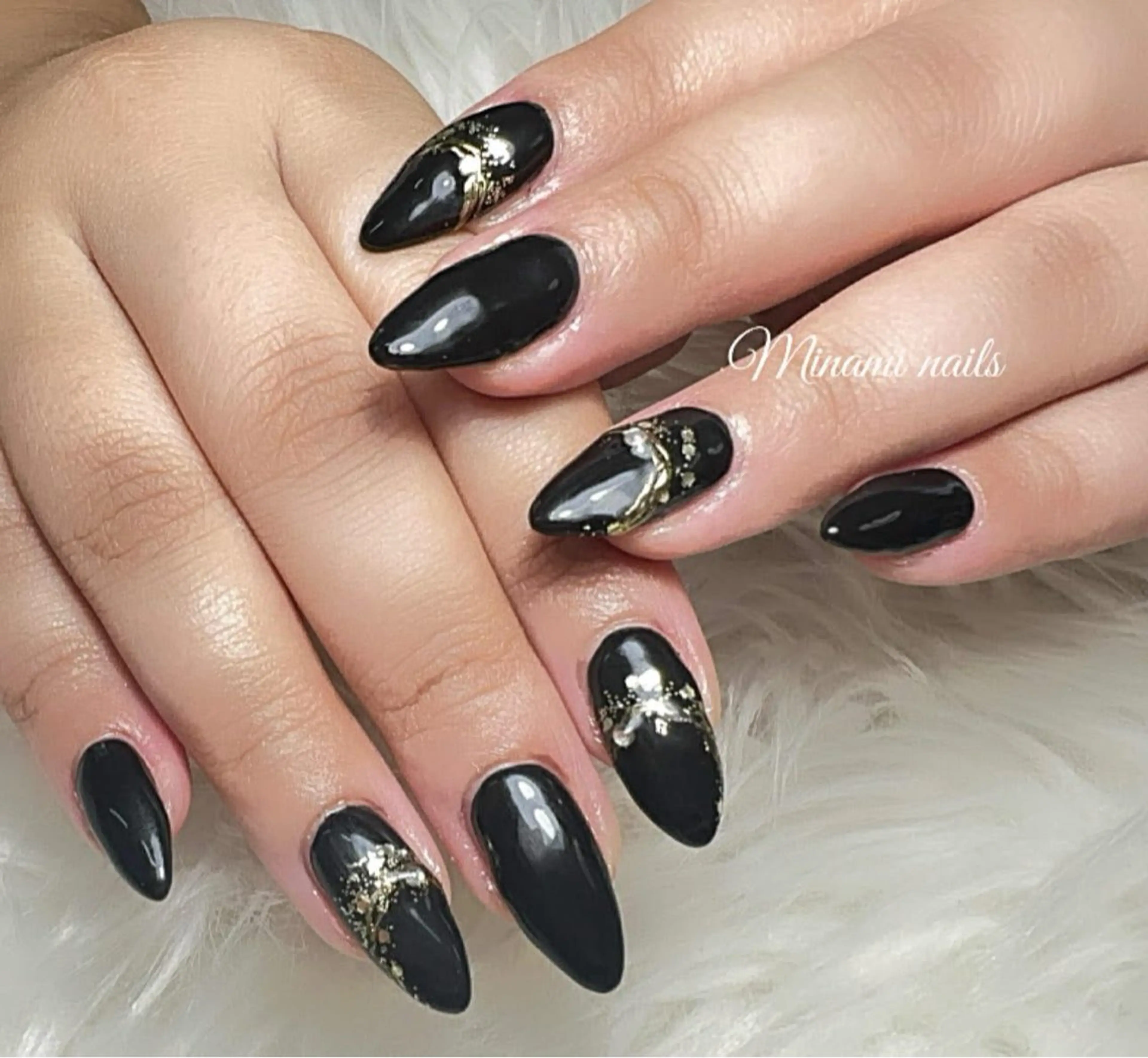 ネイル アートネイル オーロラネイル ガーリー キラキラネイル 韓国ネイル Minami Nailsのネイルデザイン