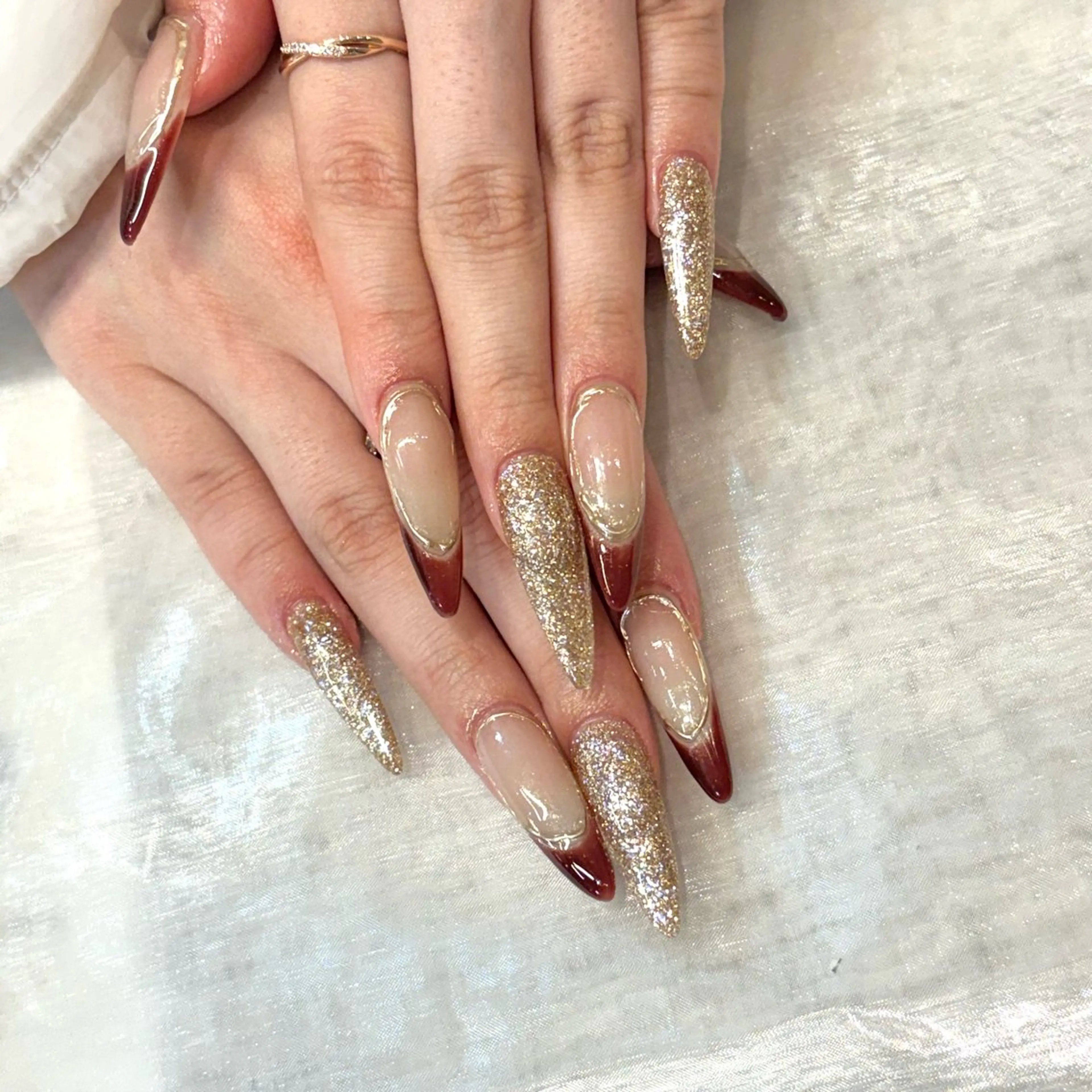 ネイル ロングネイル スカルプネイル ハンドネイル Chipie_ ayanoのネイルデザイン