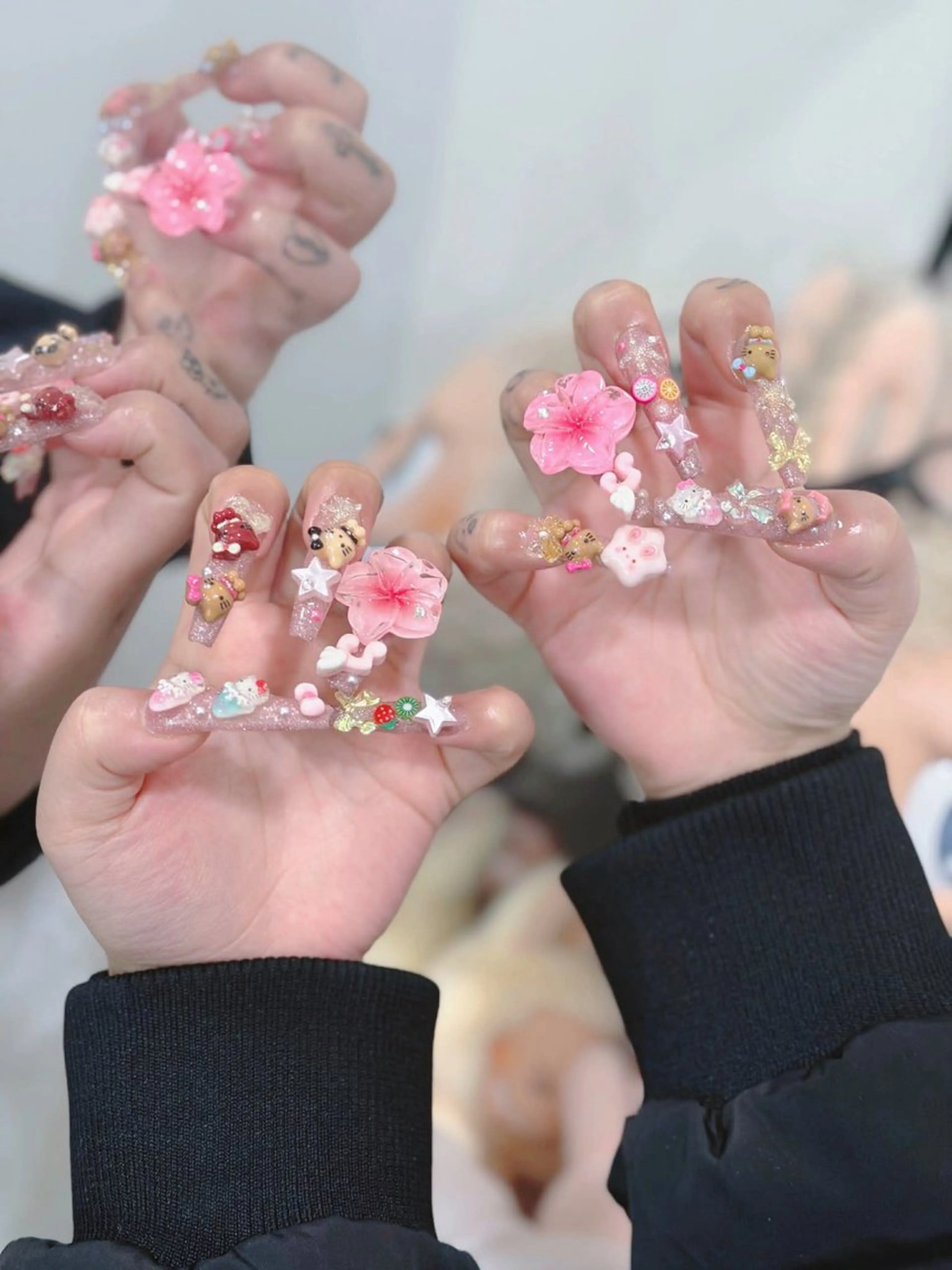 ネイル アートネイル ジェルネイル グラデーション マグネットネイル ニュアンスネイル ハンドネイル Ryu nail studioのネイルデザイン