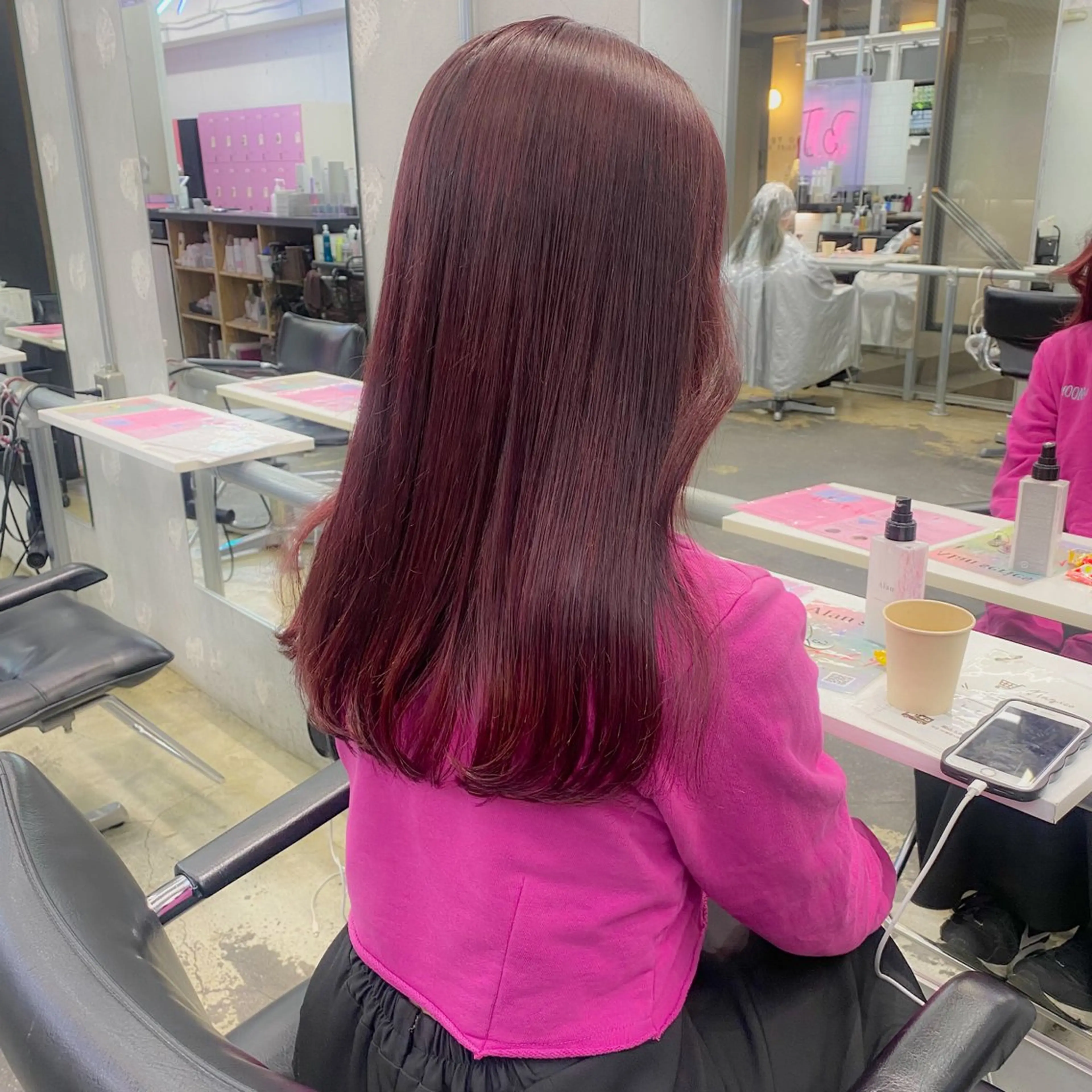 ロング カラー ヘアアレンジ 💗💗韓国レイヤー yu-ki💗💗のヘアスタイル