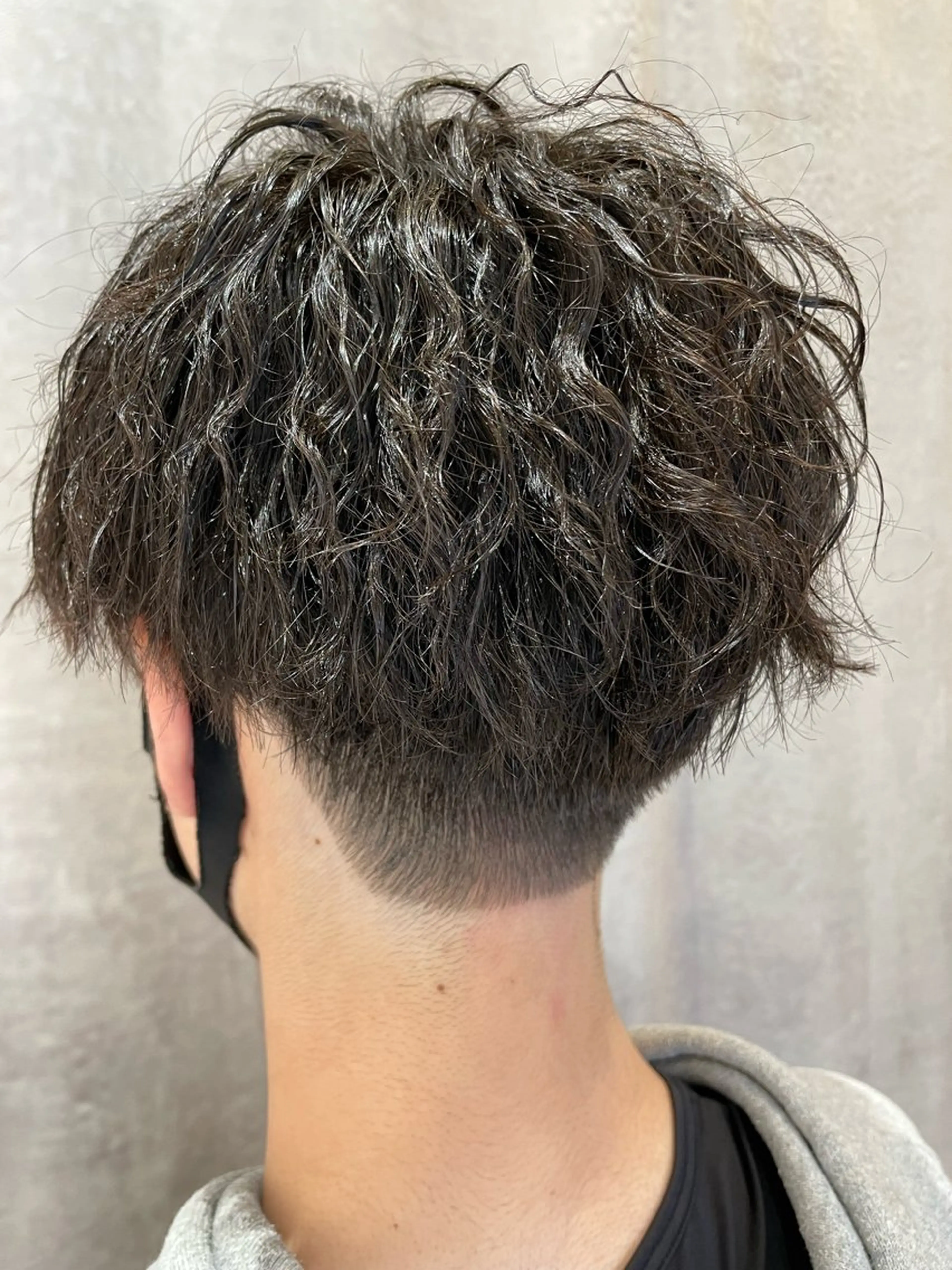 ショート メンズ カット パーマ 齋藤 拓郎のヘアスタイル