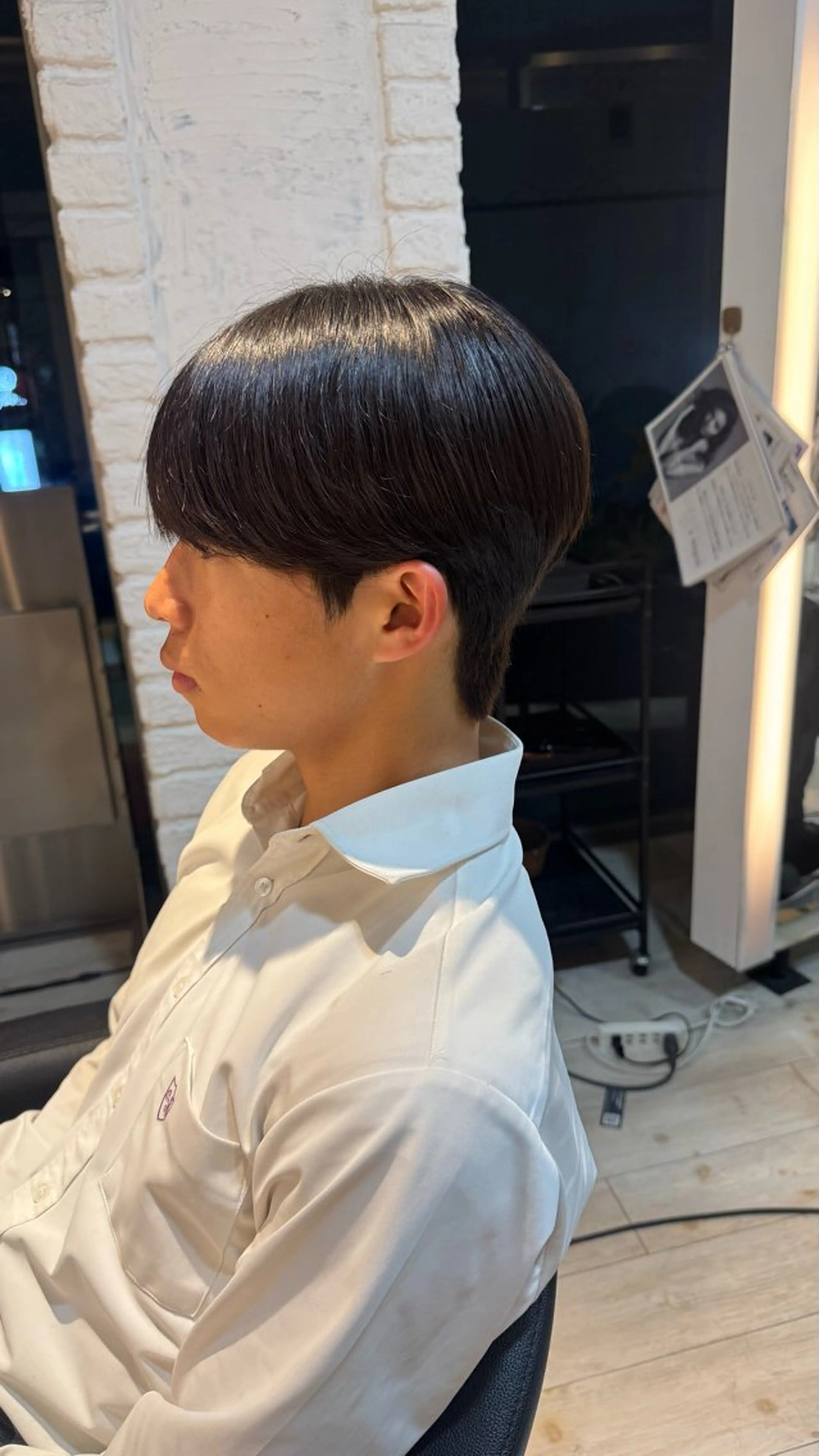 パーマ メンズ ダウンパーマ メンズ韓国風 メンズパーマ カット パーマ rinko/メンズ/ ブリーチカラー/栄のヘアスタイル