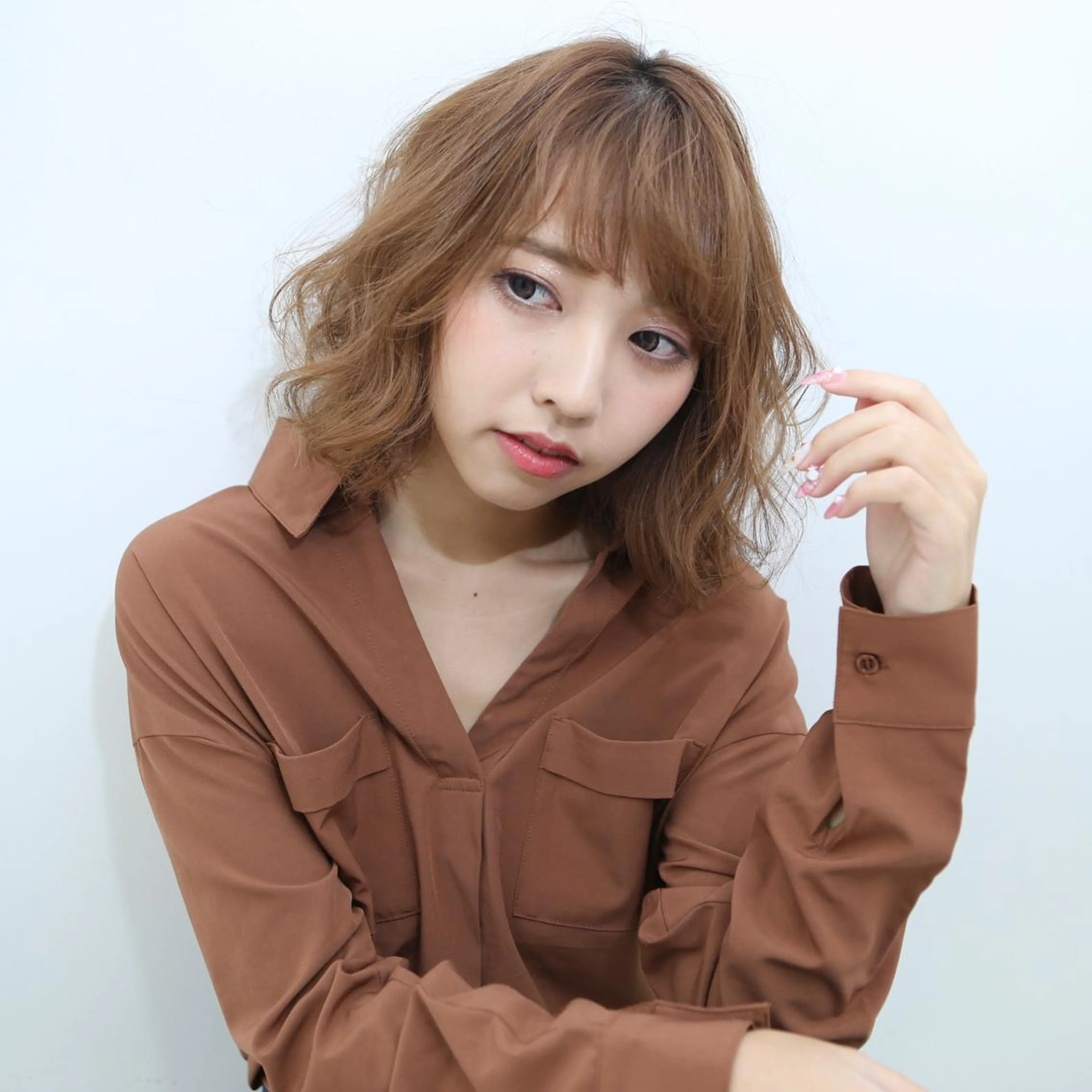 ミディアム 透明感カラー 金村真子のヘアスタイル
