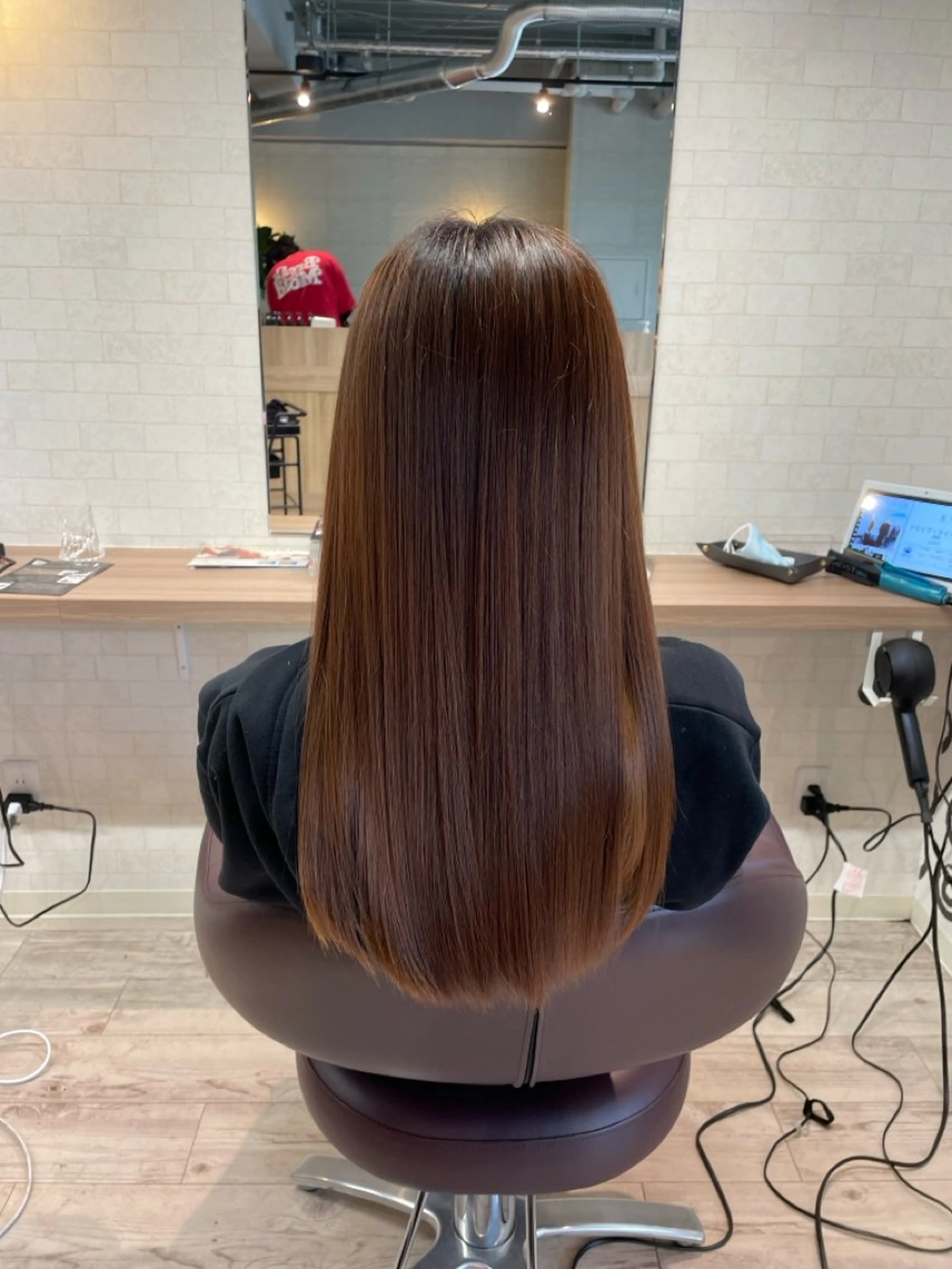 ロング 髪質改善 縮毛矯正 朝野 錬のヘアスタイル