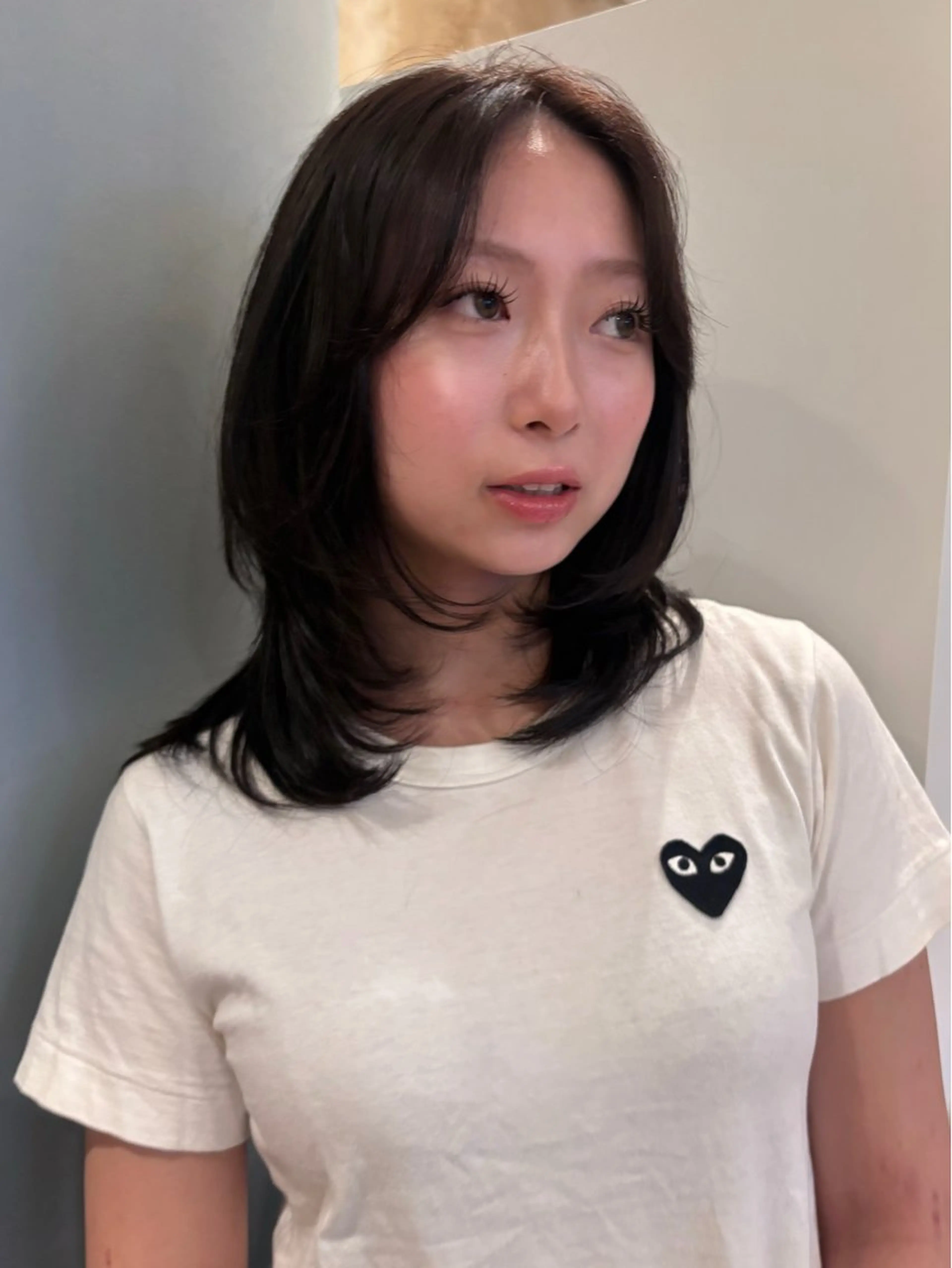 セミロング カット lot Kanau ハイトーン／デザインのヘアスタイル