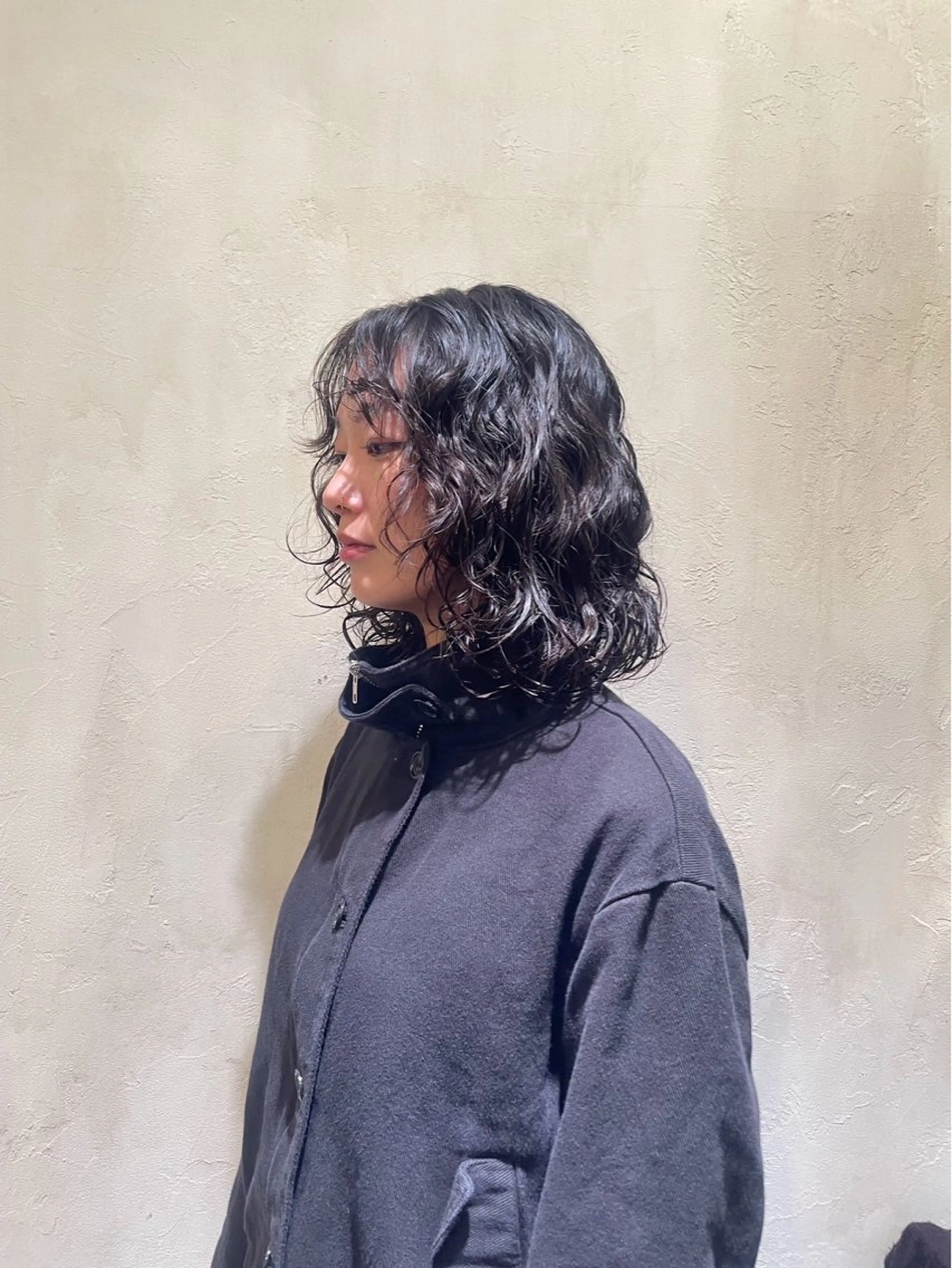 ミディアム ミディアムパーマ パーマ MOK大阪梅田店 三ツ國 裕貴のヘアスタイル