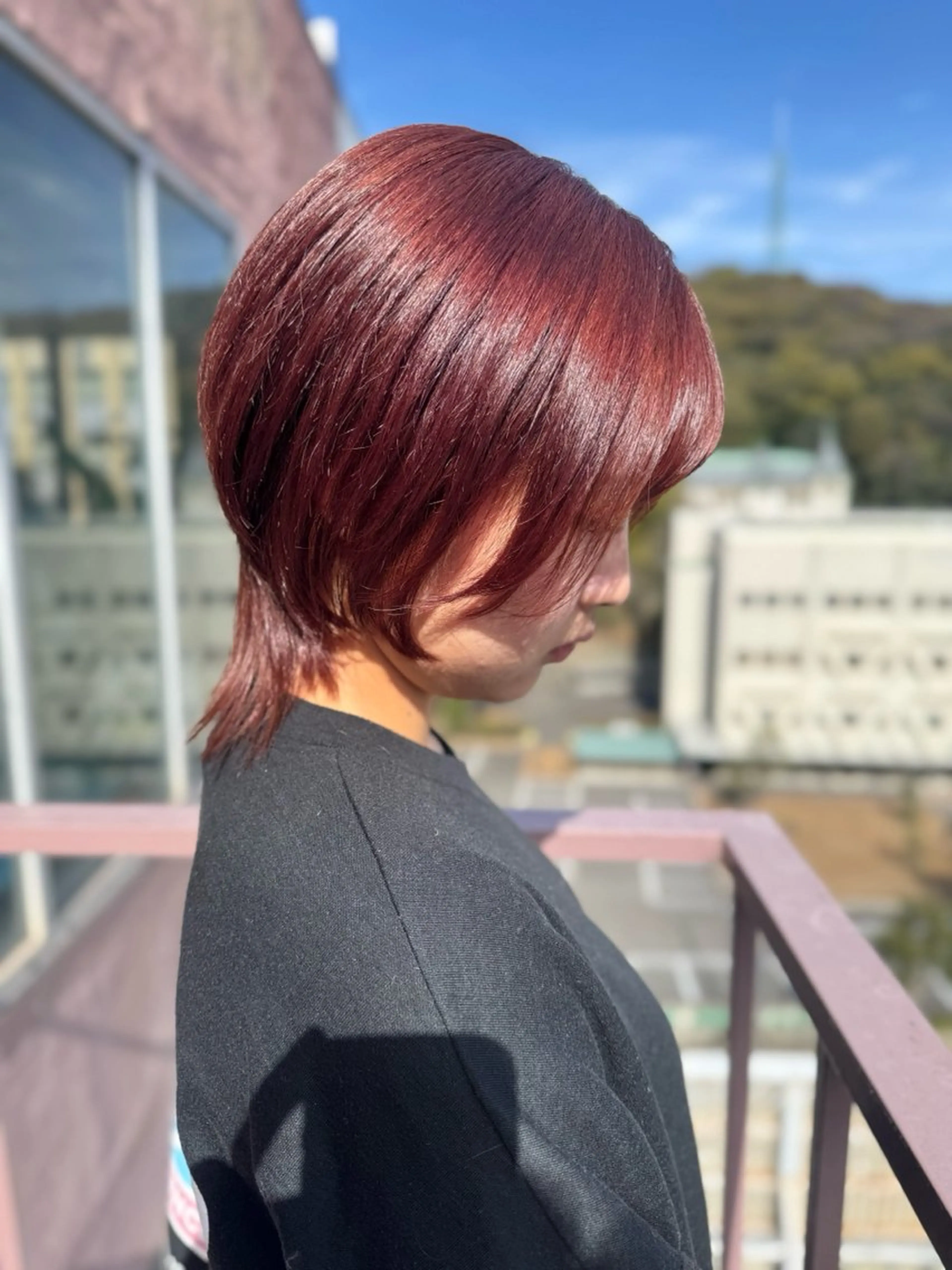 ショート カラー ピンクカラー カット ヘアカラー トリートメント Viage （ビアージュ）のヘアスタイル