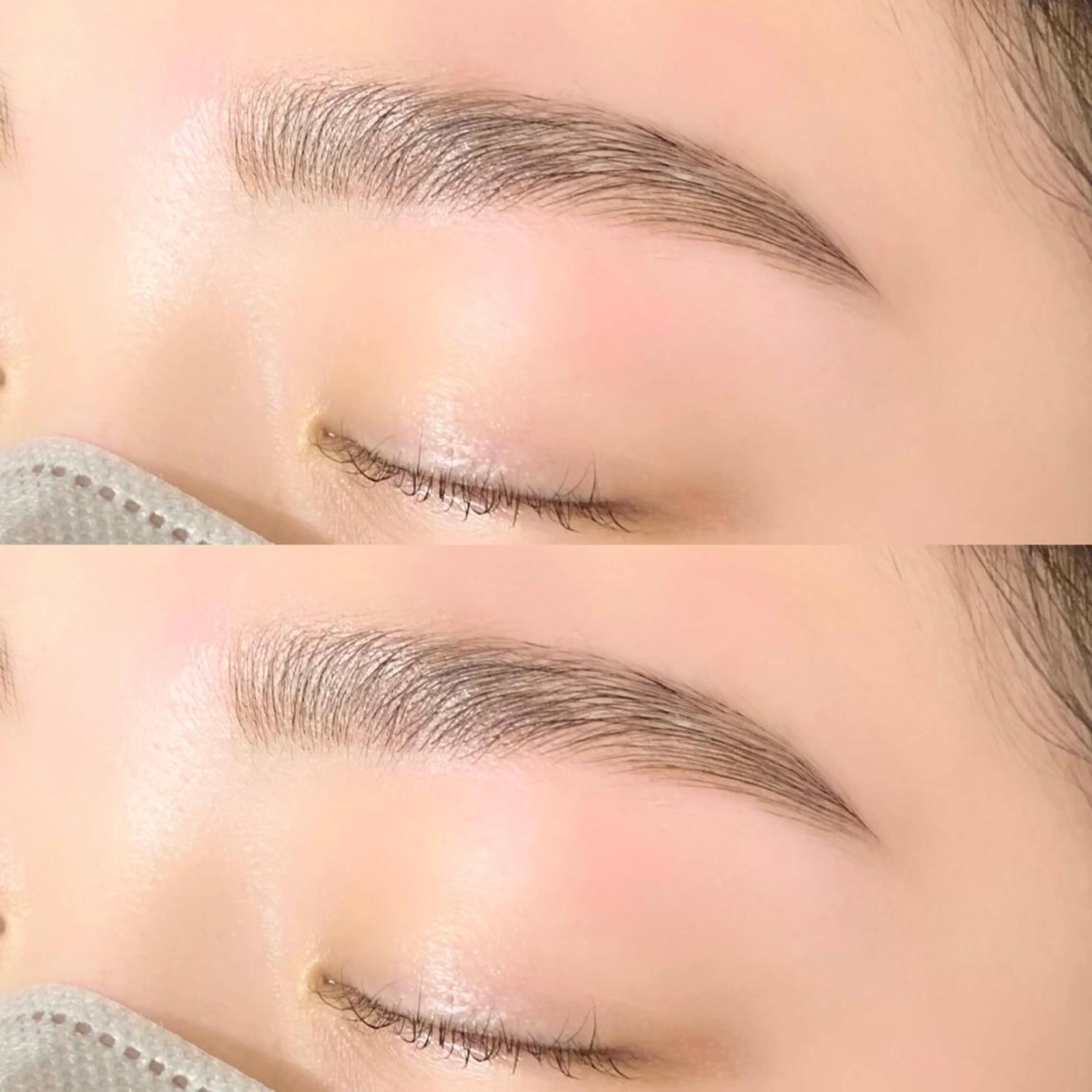 アイブロウ ハリウッドブロウリフト chisato 【nuit.】のマツエク・マツパデザイン