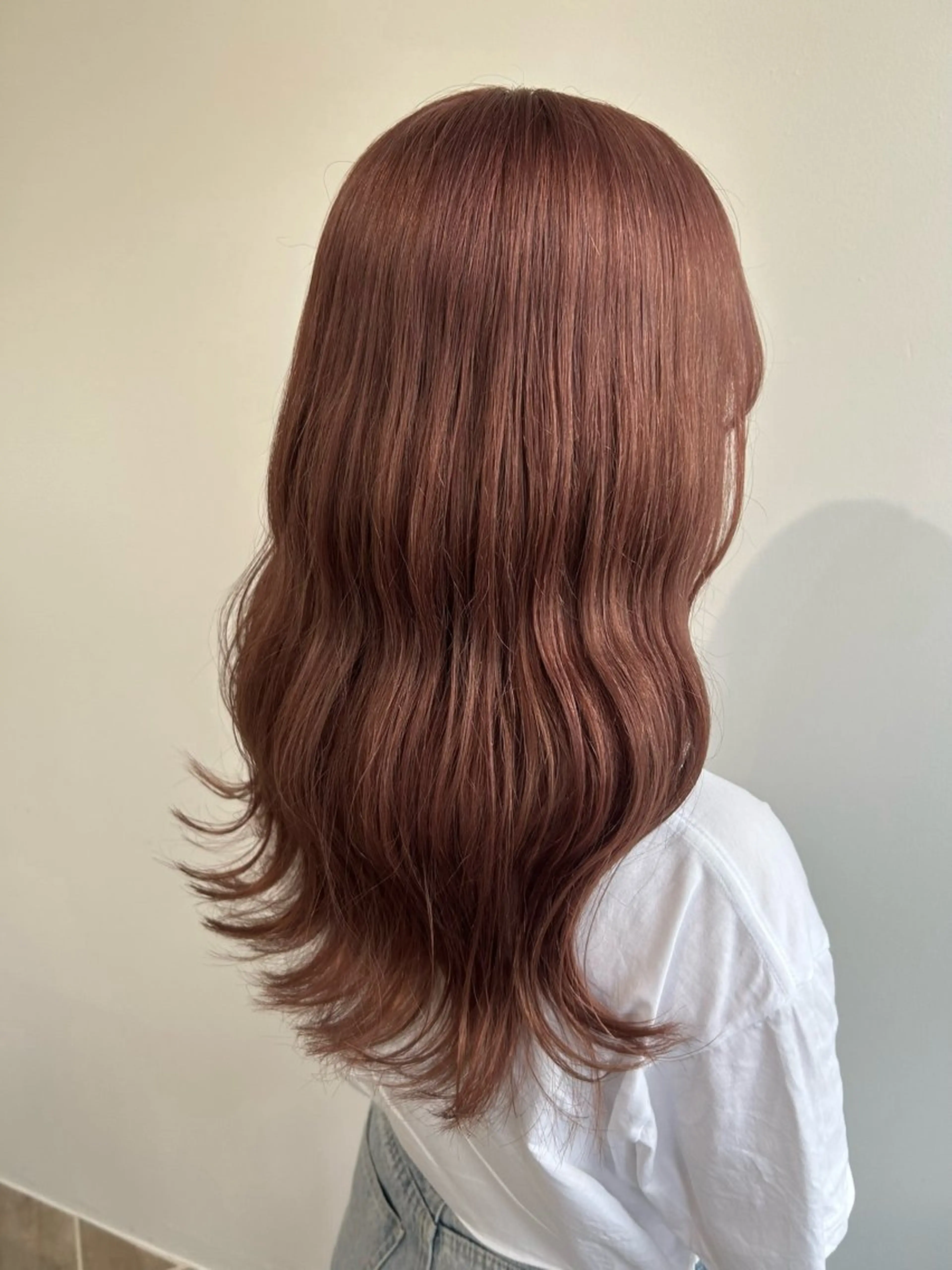 カラー ヘアカラー トリートメント ベージュ/ダブルカラ ー/新潟駅/青柳萌果のヘアスタイル