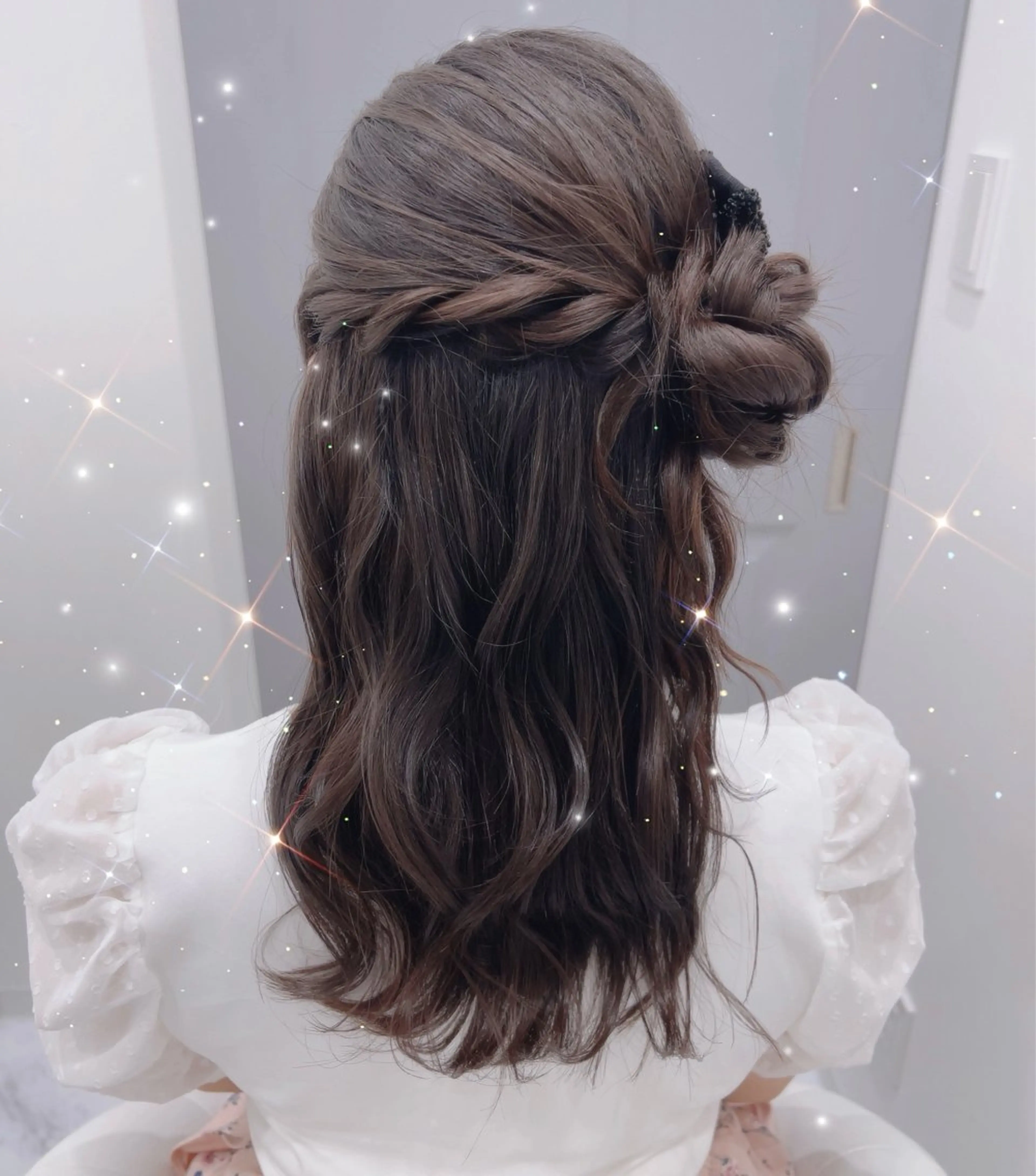 ミディアム ヘアアレンジ RICEL 原宿店のマツエク・マツパデザイン
