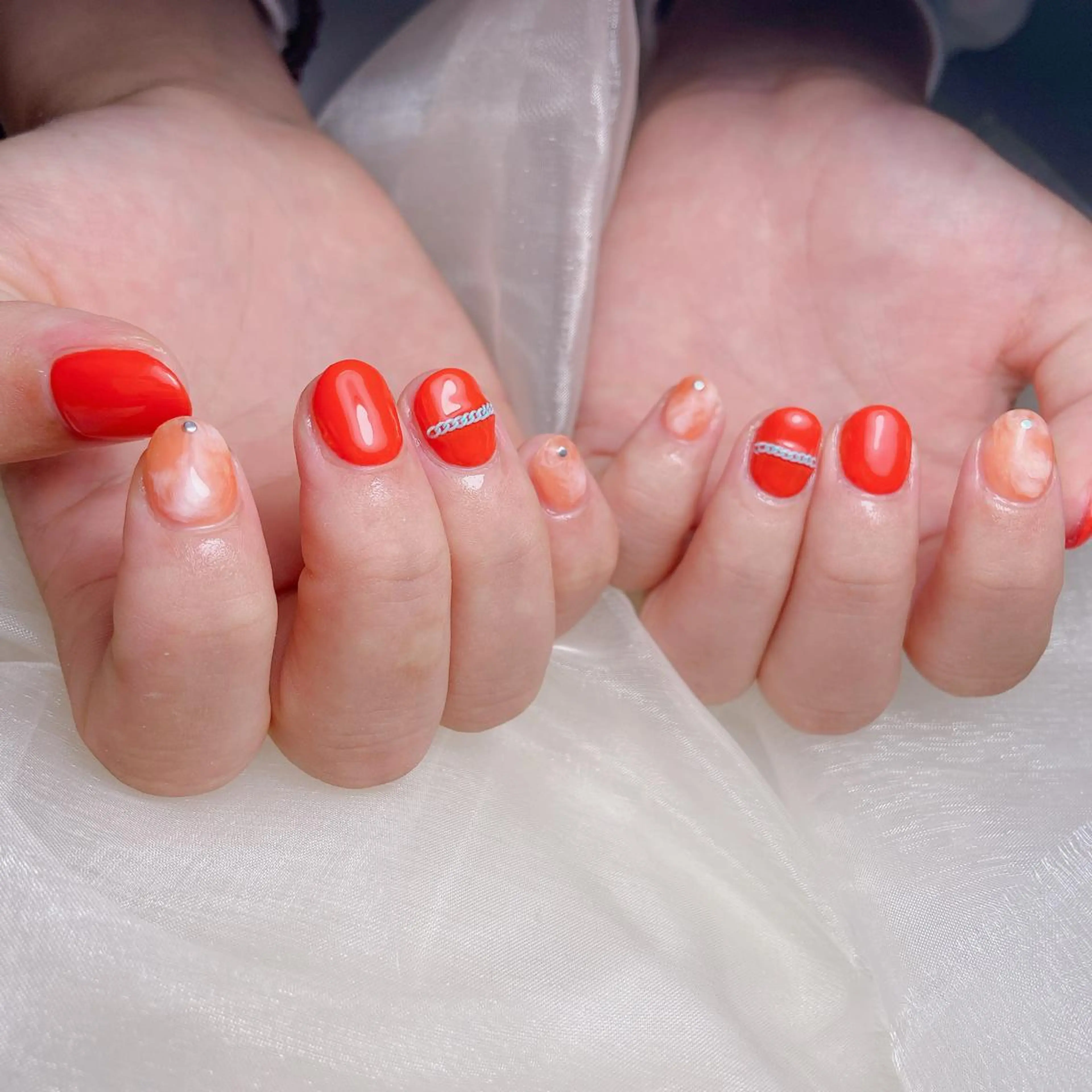 ネイル ニュアンスネイル ハンドネイル nailsalon REJOICEのネイルデザイン