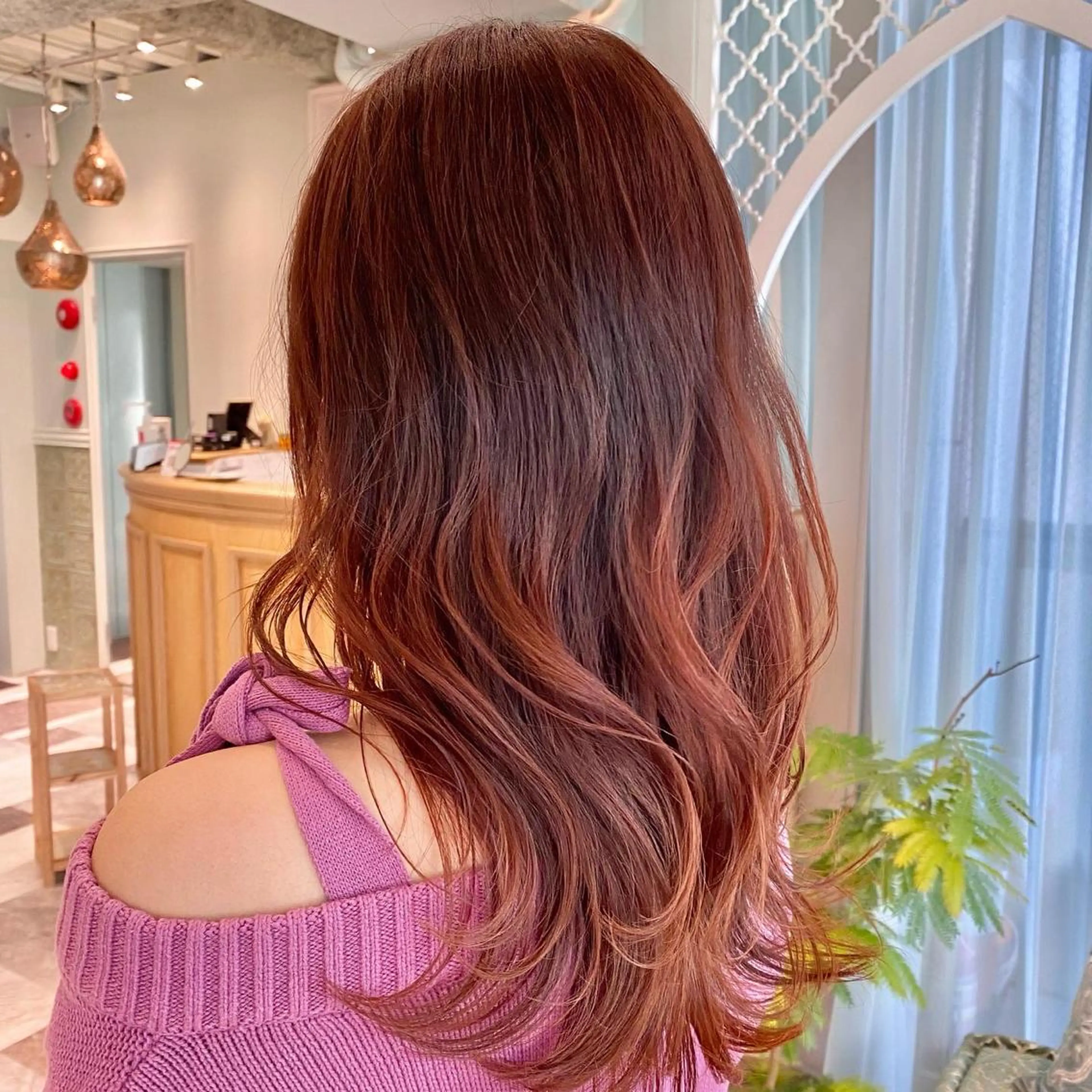 カラー ブリーチ ケアブリーチ ダブルカラー イヤリングカラー ハイライトカラー 渡辺 麻衣のヘアスタイル