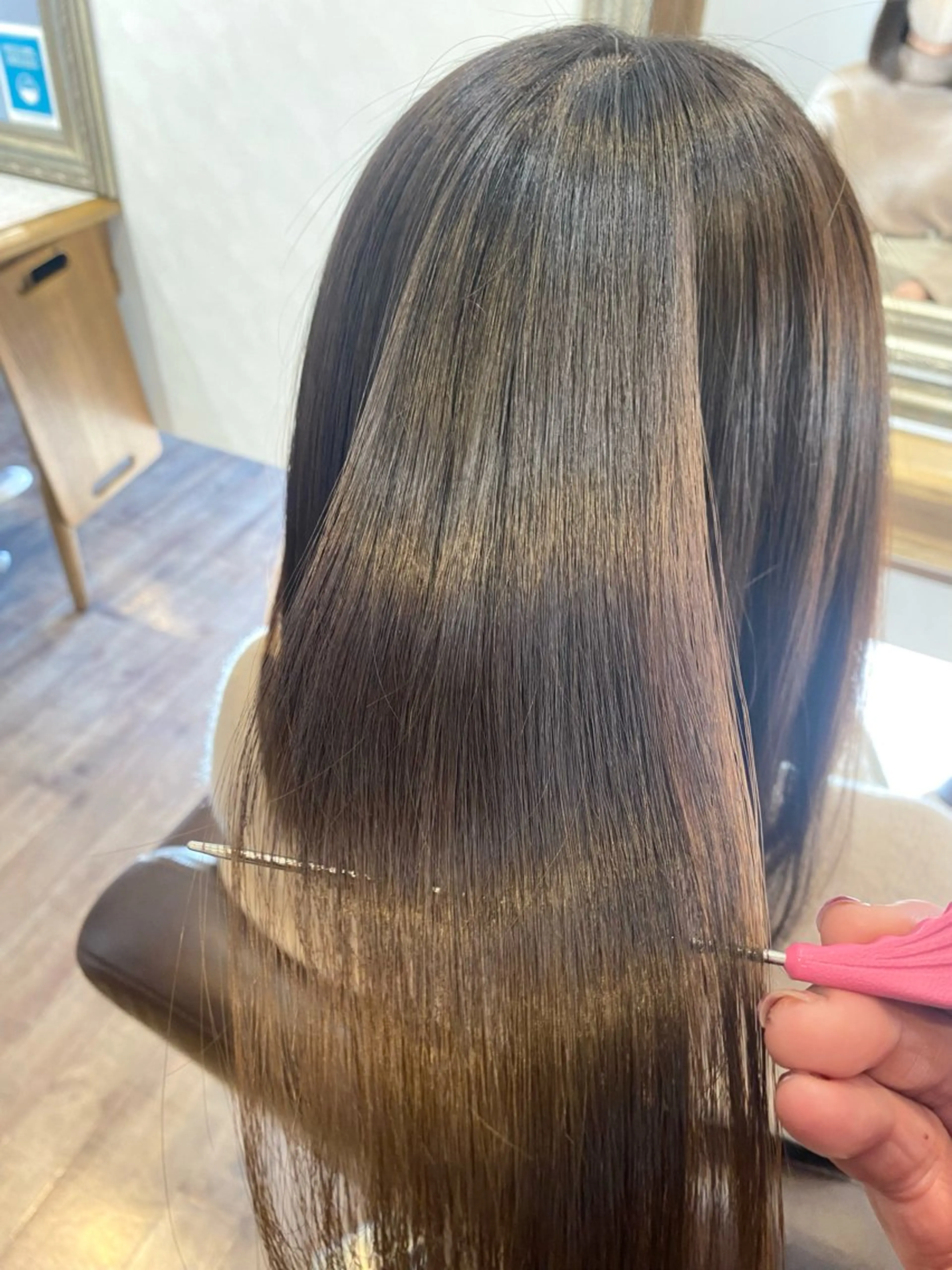 セミロング 縮毛矯正 髪質改善/縮毛/小林 水葵のヘアスタイル