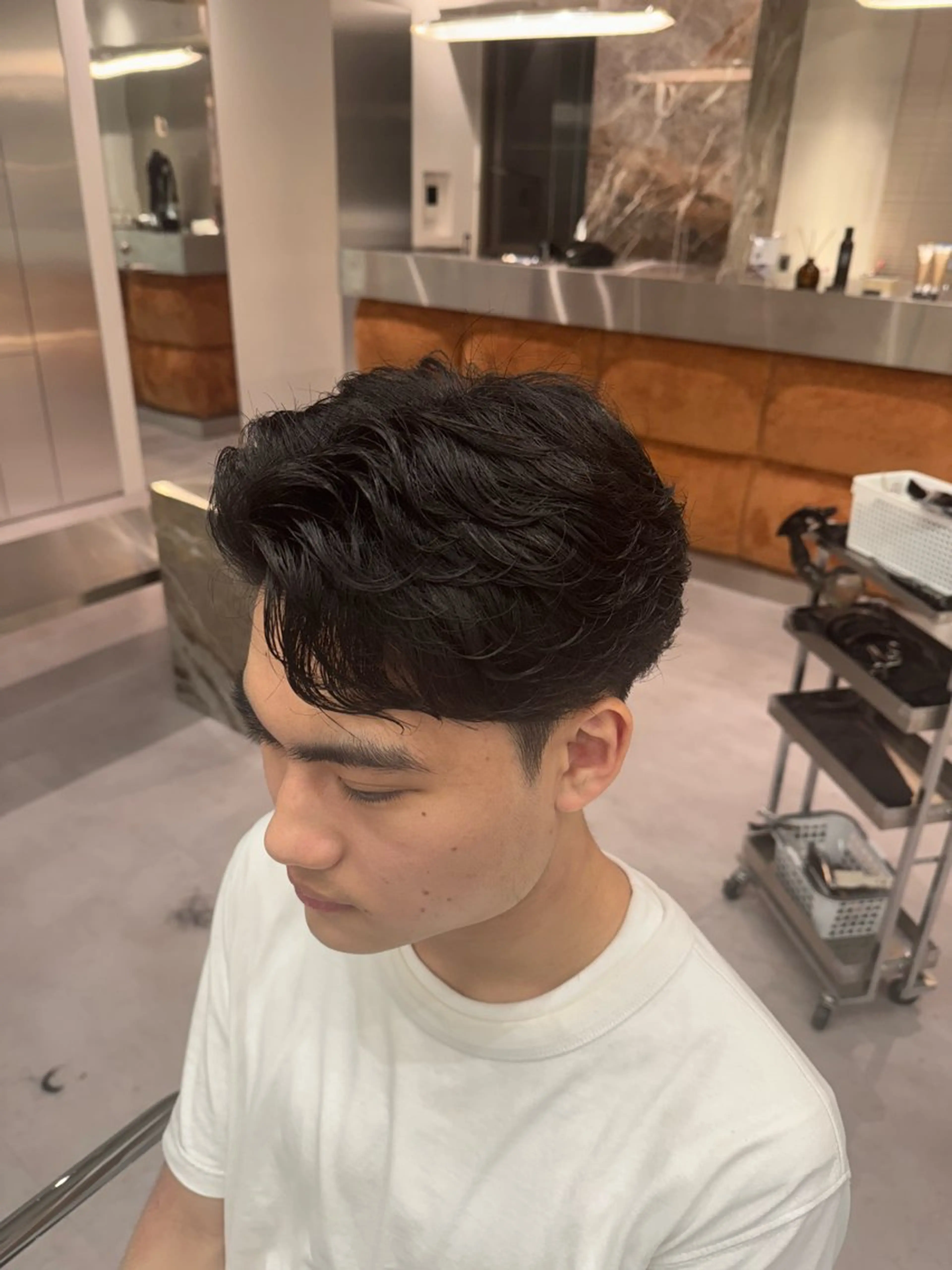 パーマ メンズ ブリーチ/パーマ特化 片平和寿のヘアスタイル