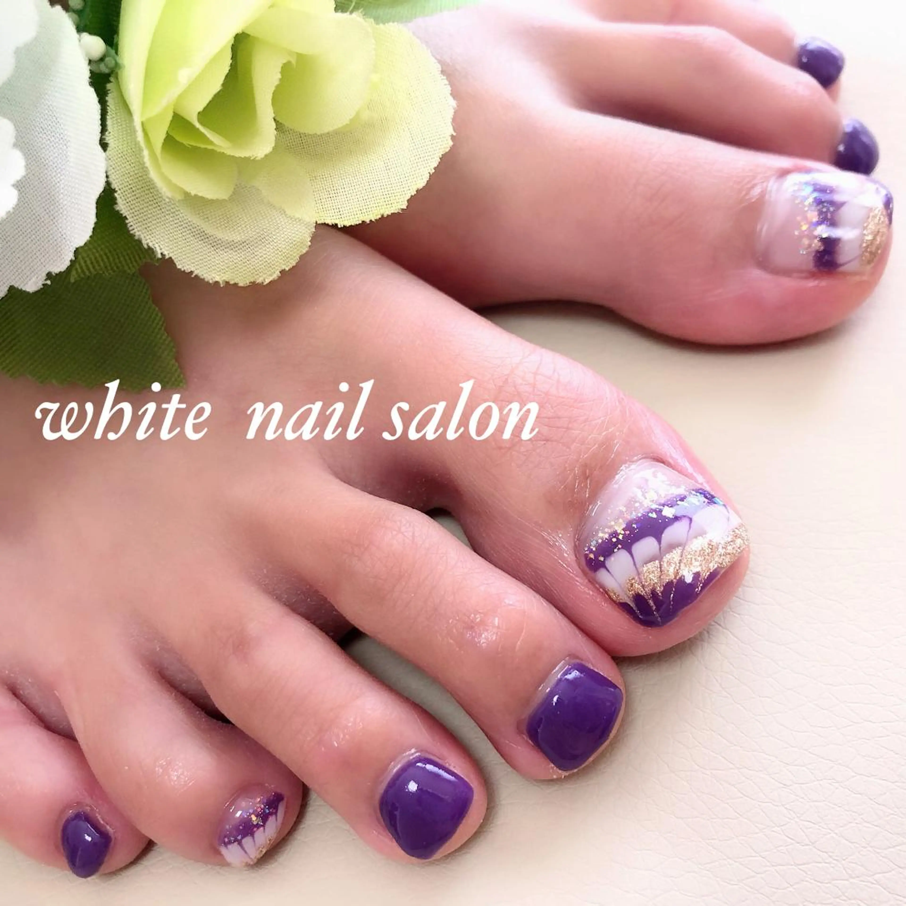 ネイル フットネイル ジェルネイル ハードジェル オフィスネイル スカルプネイル フットネイル white nail salonのネイルデザイン
