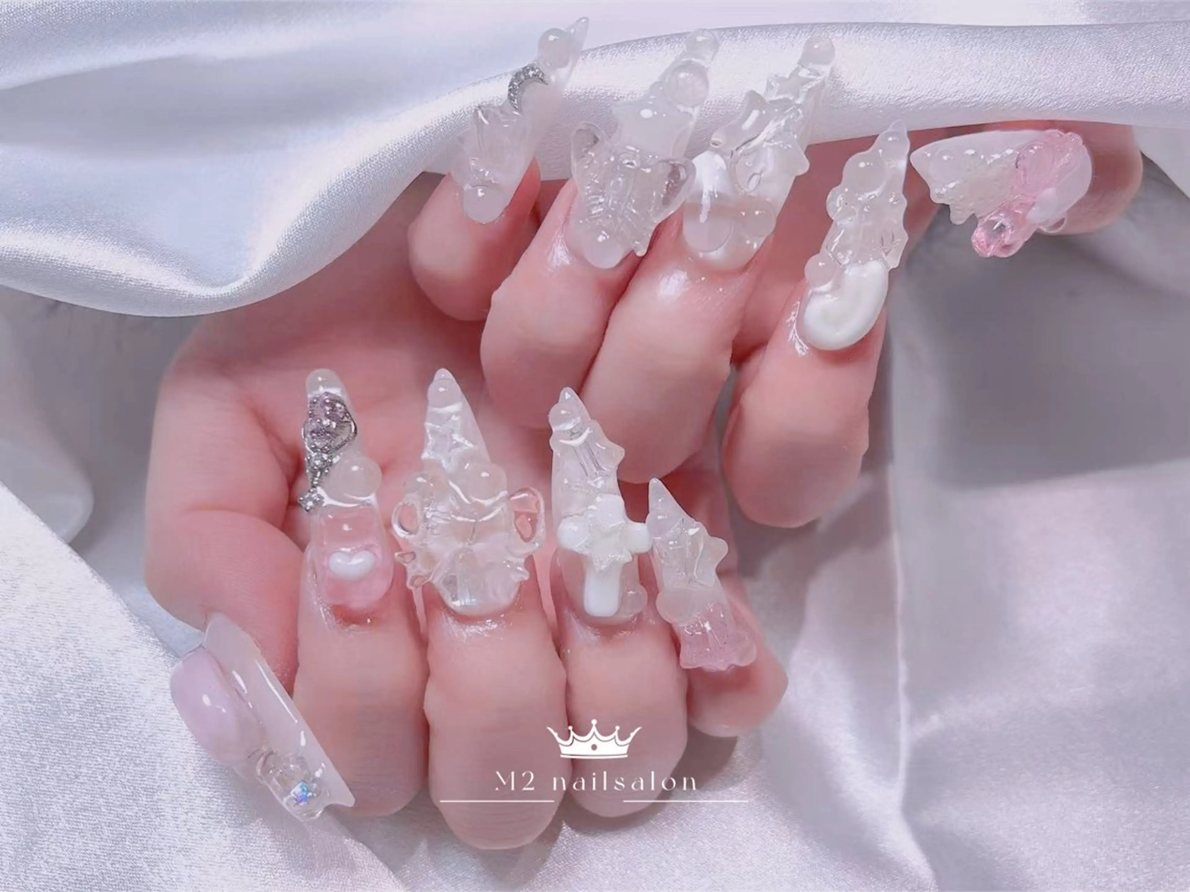 ネイル ハンドネイル 長さだし専門店 M2　rikaのネイルデザイン