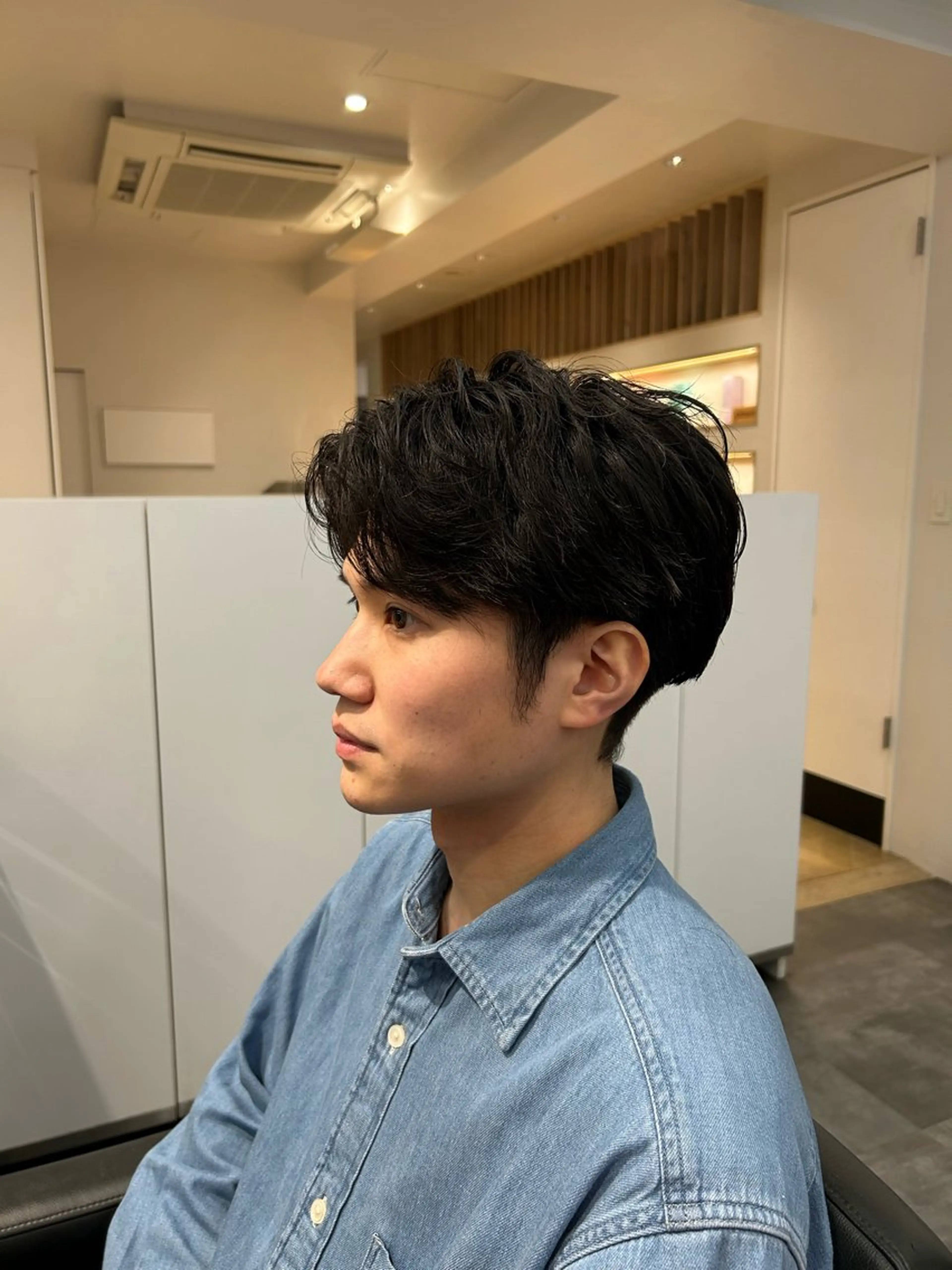 メンズ メンズパーマ カット 森珀斗/表参道 /ショート/ボブのヘアスタイル