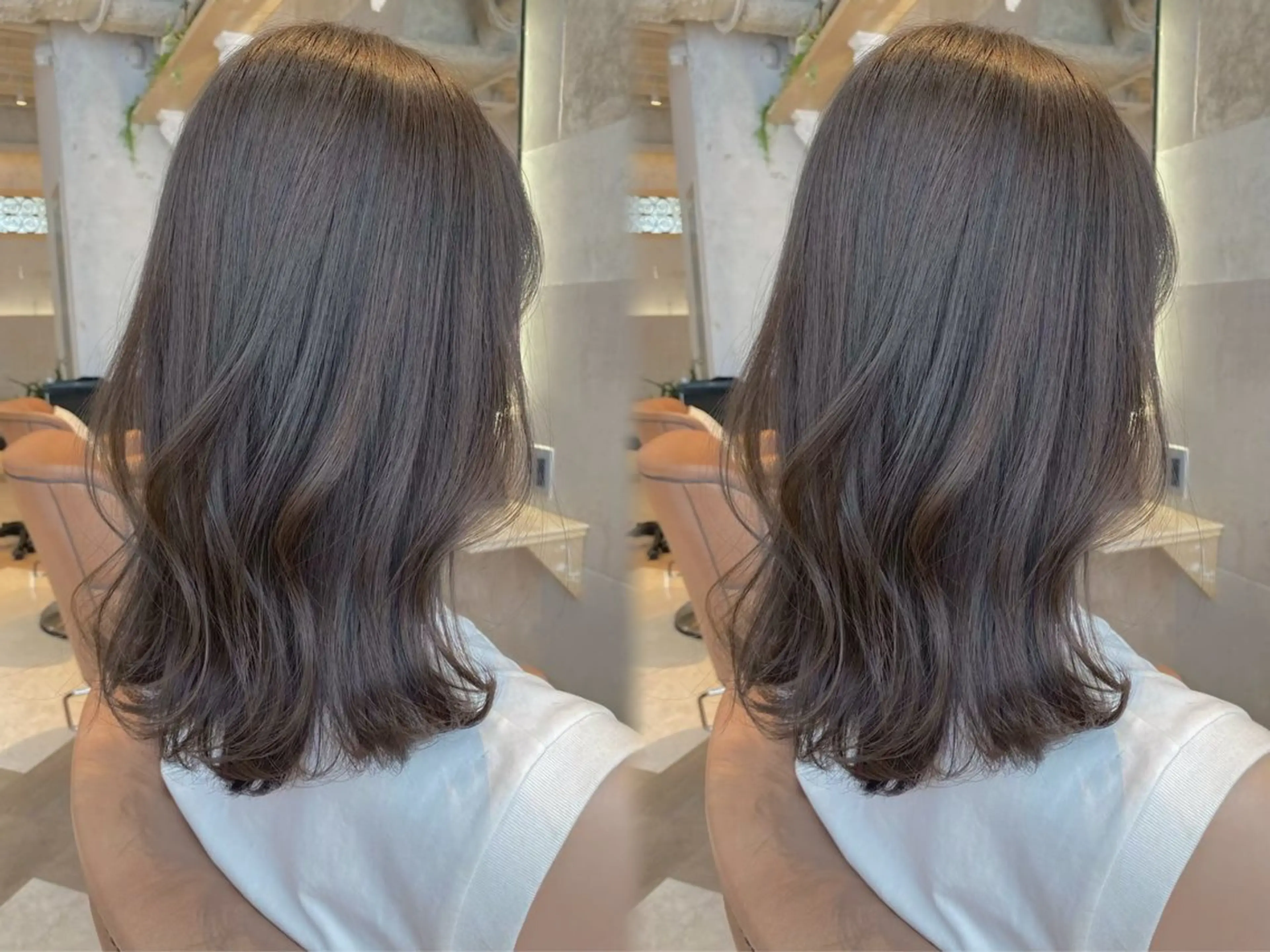 ミディアム カラーモデル募集三浦 愛哉のヘアスタイル