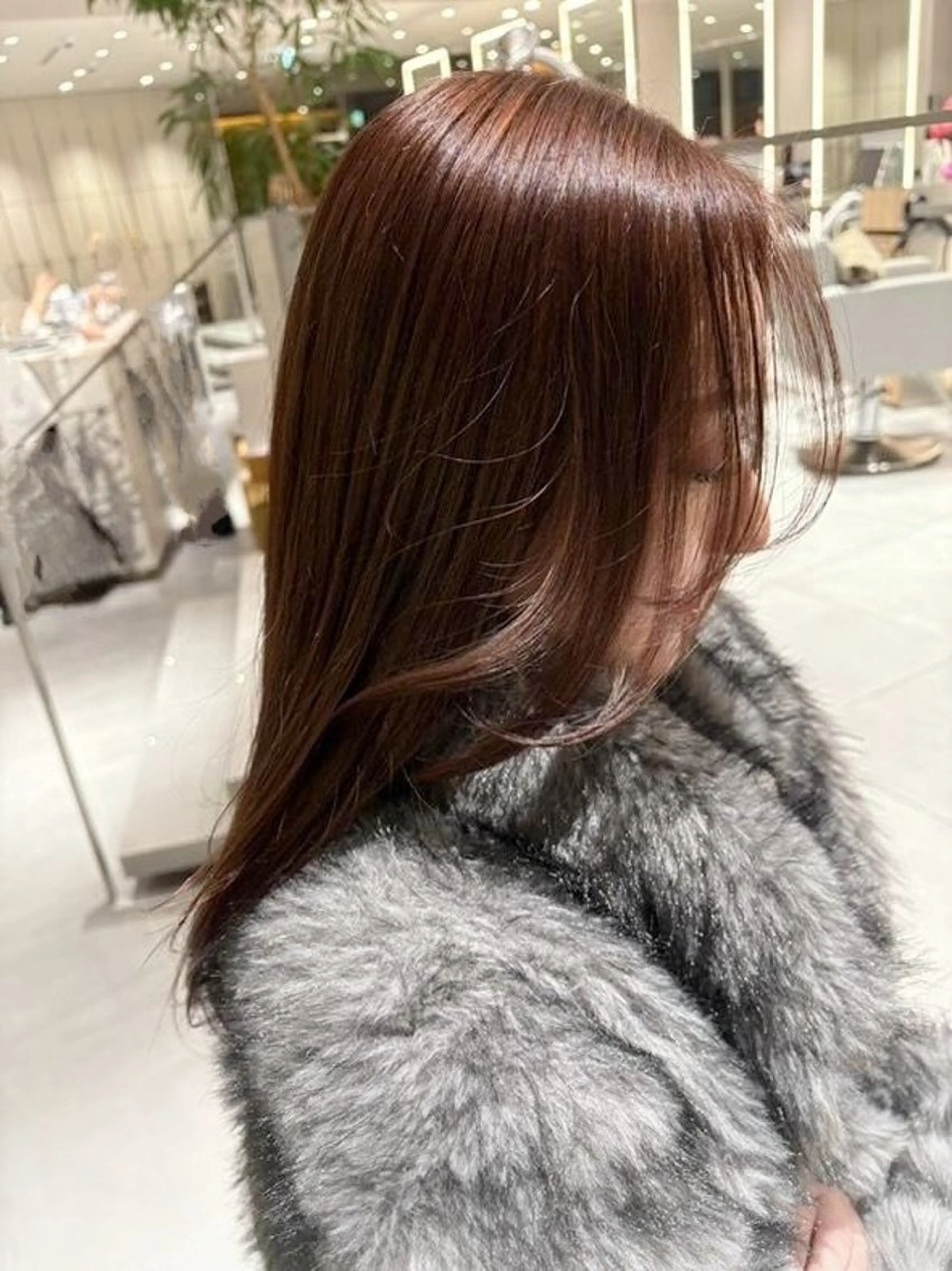 ロング 🫧暖色愛され透明感 🍒カラー千優のヘアスタイル