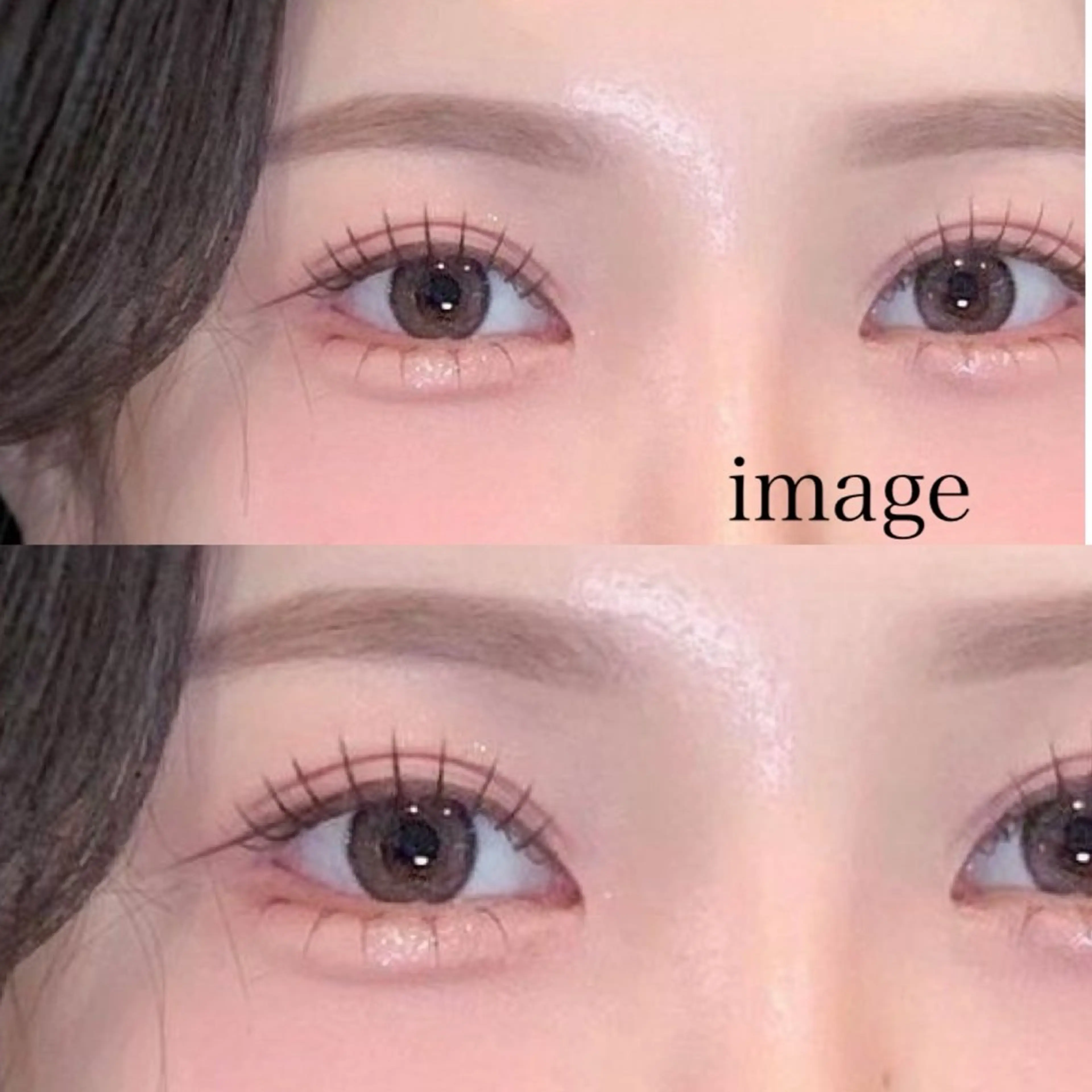 【LED100本 自然だけど上品なお目元に】オフなしの写真