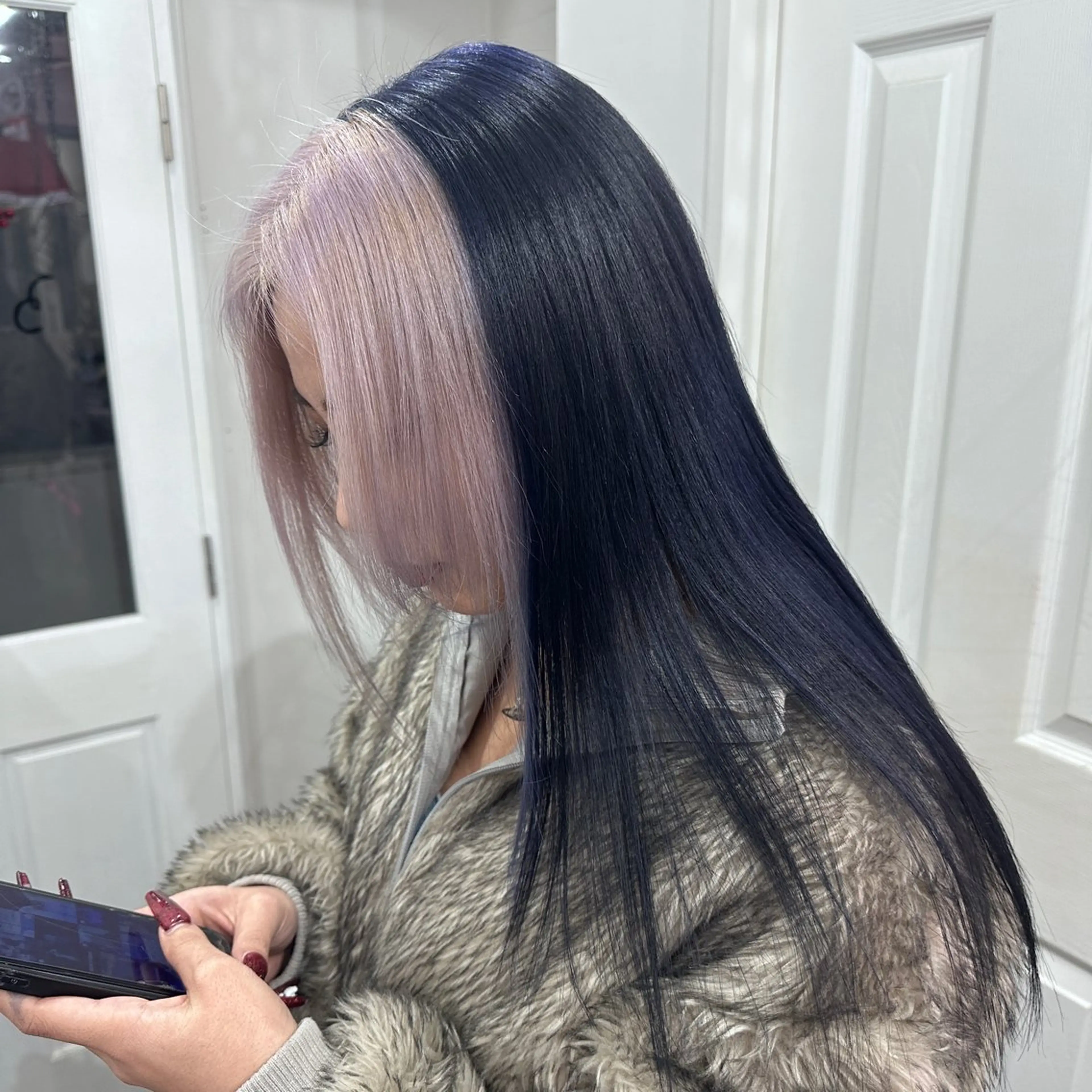 ロング カラー ヘアカラー ハイトーン/ウルフ /エクステ/ましろのヘアスタイル