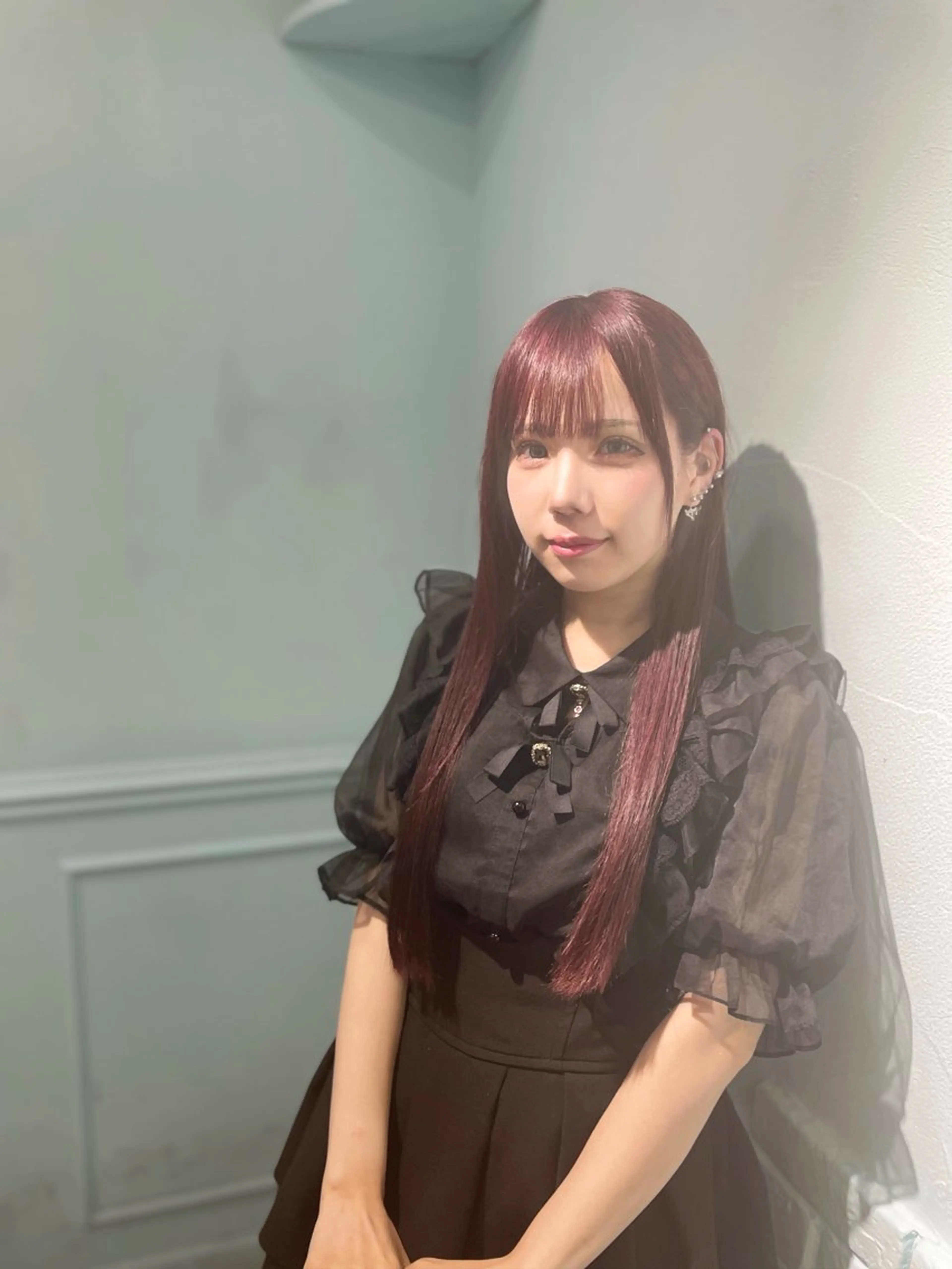 セミロング カラー アッシュ アッシュグレー ベージュカラー ブリーチ ブロンド 【美髪ハイトーン】 髪質改善/大和🎀のヘアスタイル