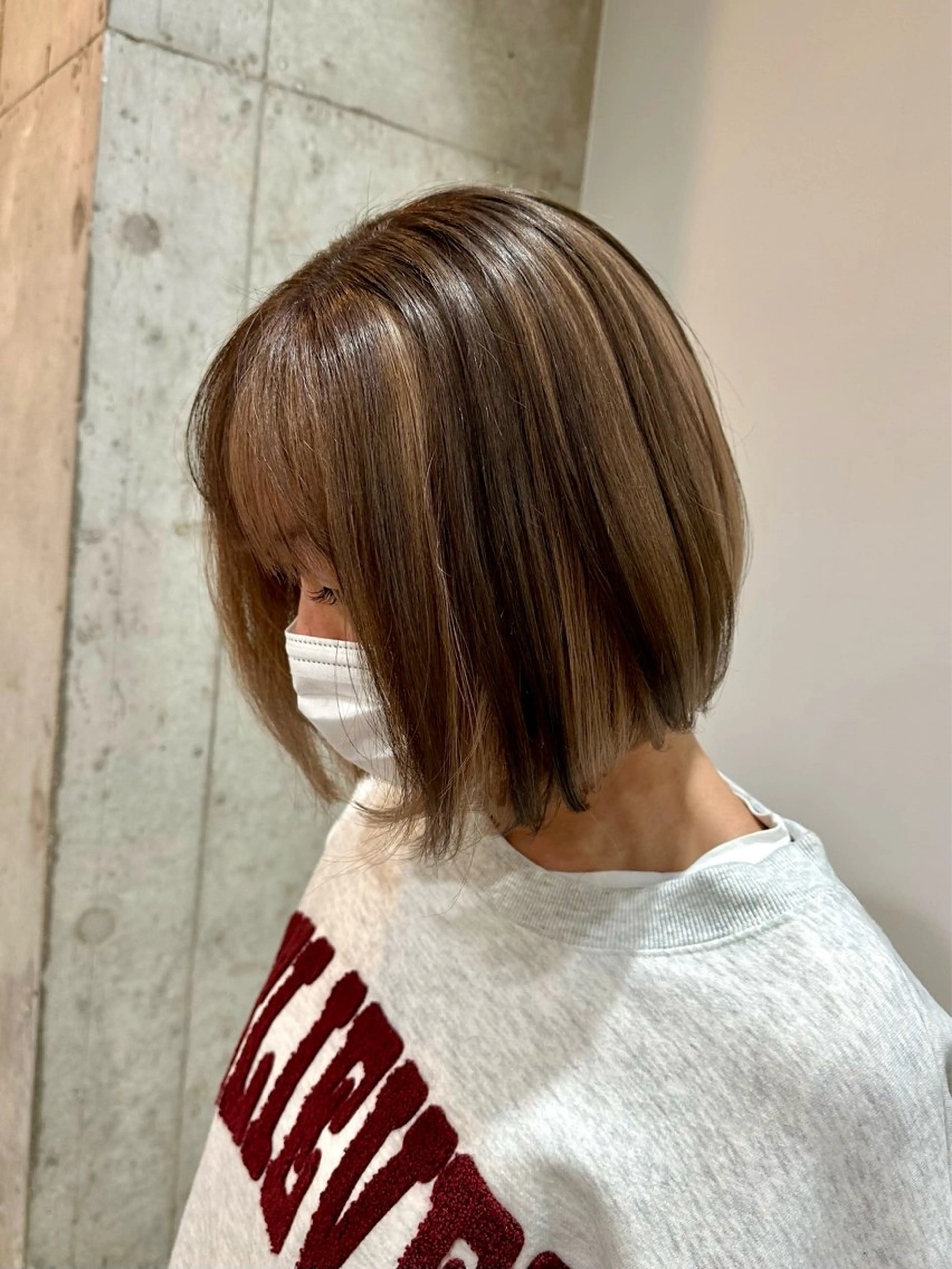 ミディアム カラー ヘアカラー トリートメント 🦋ハイトーン🦋/ かのんのヘアスタイル