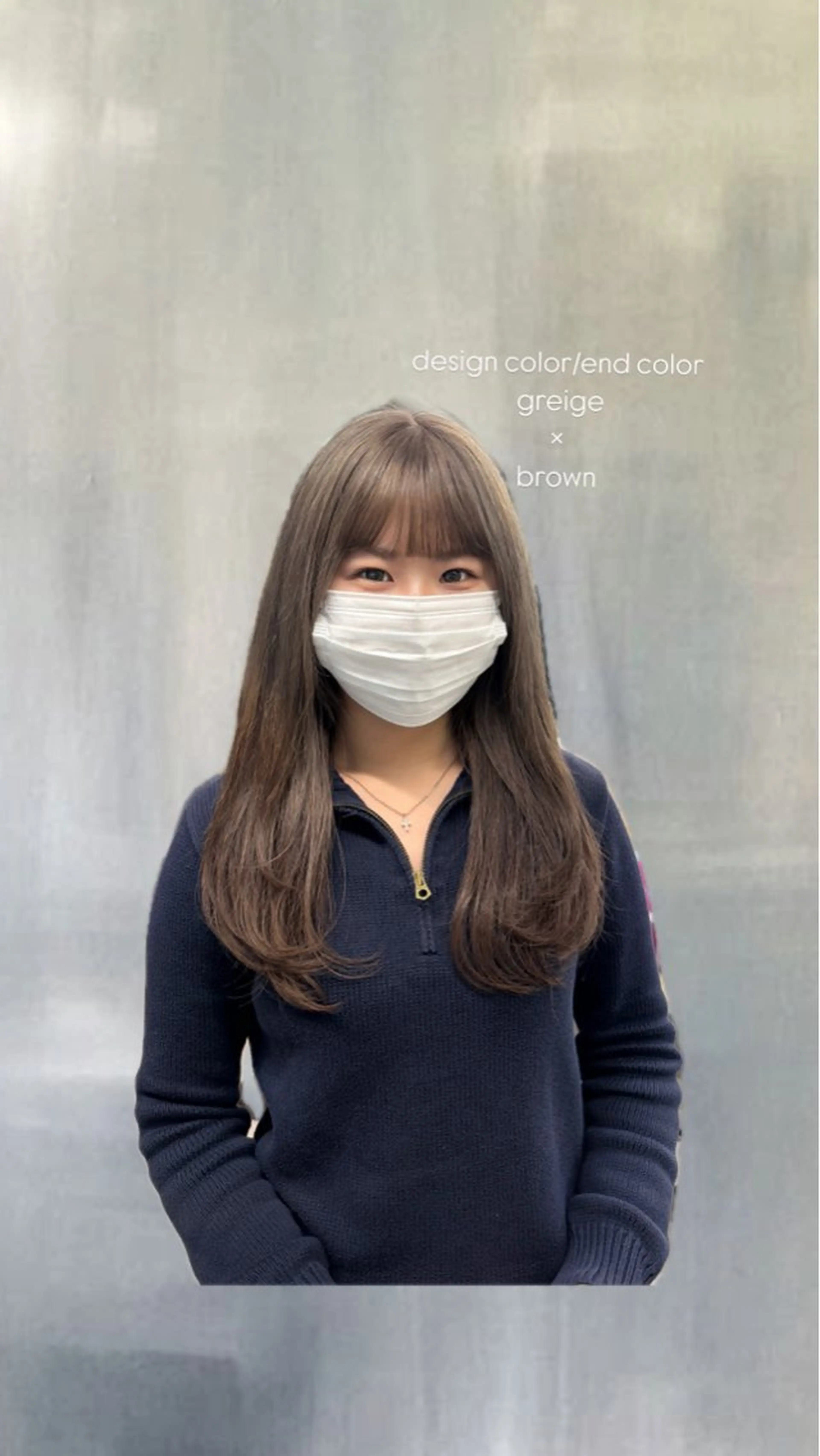 セミロング INORI @de2poのヘアスタイル