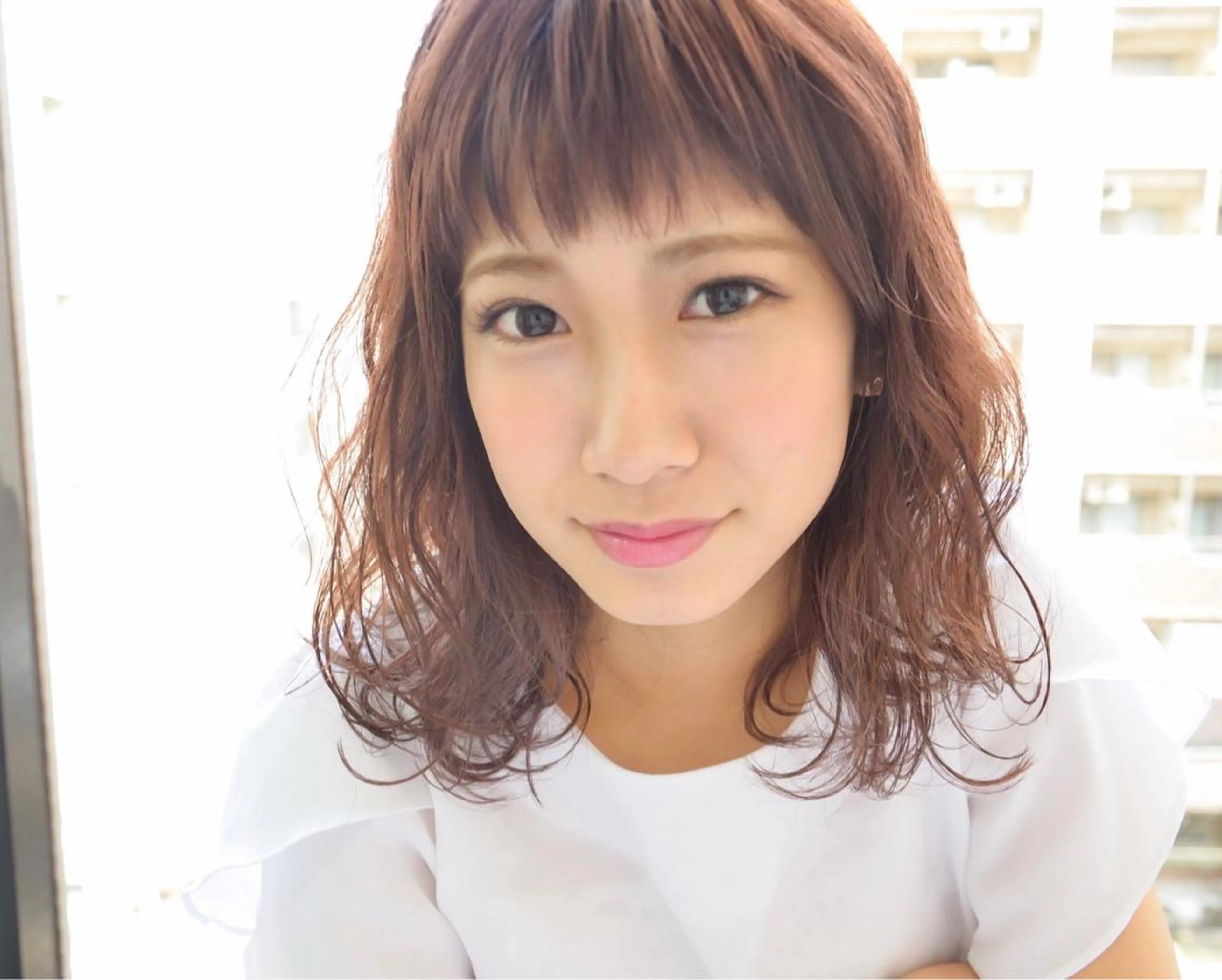 ミディアム カラー ヘアアレンジ ピンクカラー sketcH.所属・中村 ダイスケのその他イメージ