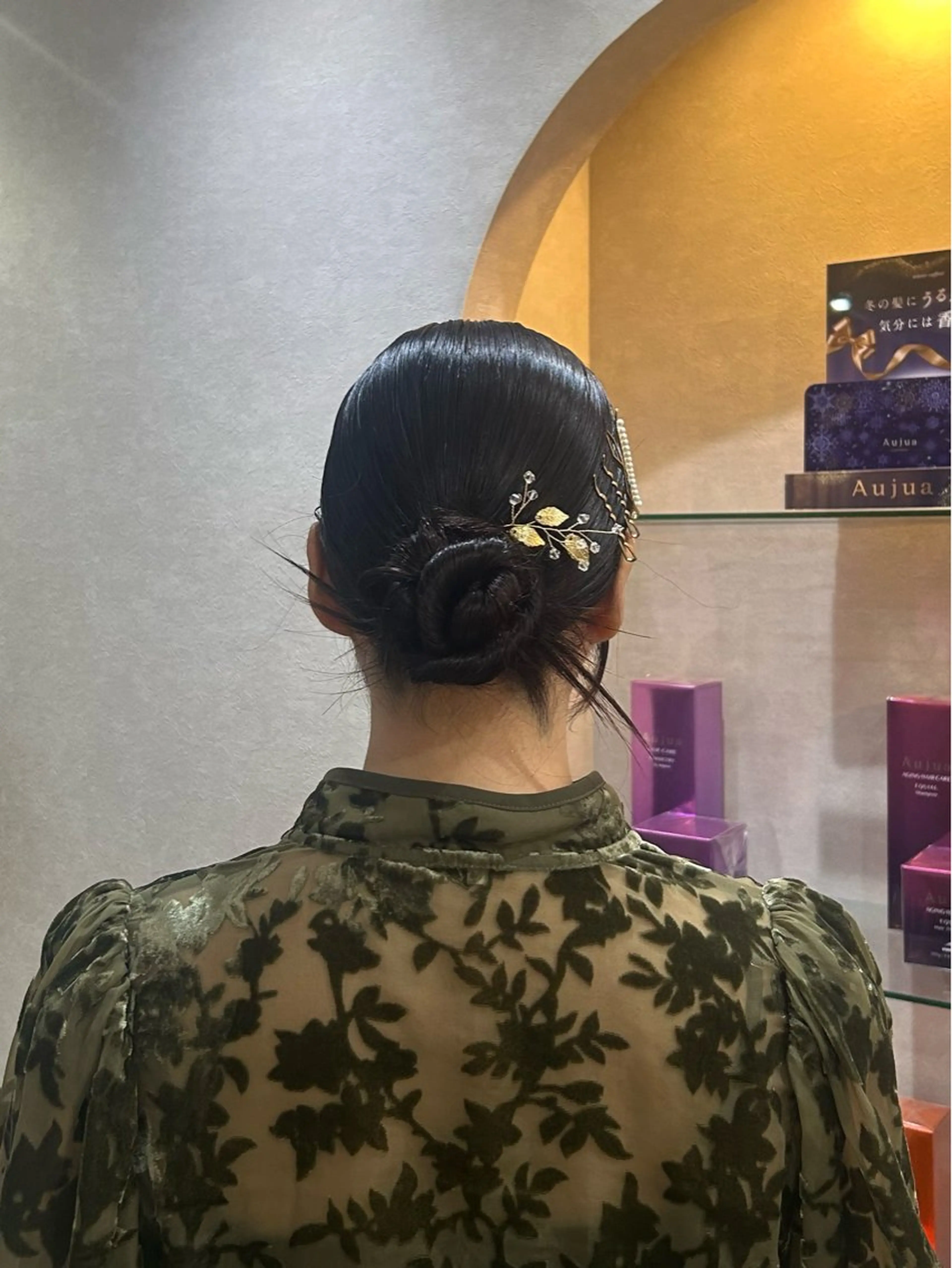 セミロング ヘアセット 斉藤 結のヘアスタイル