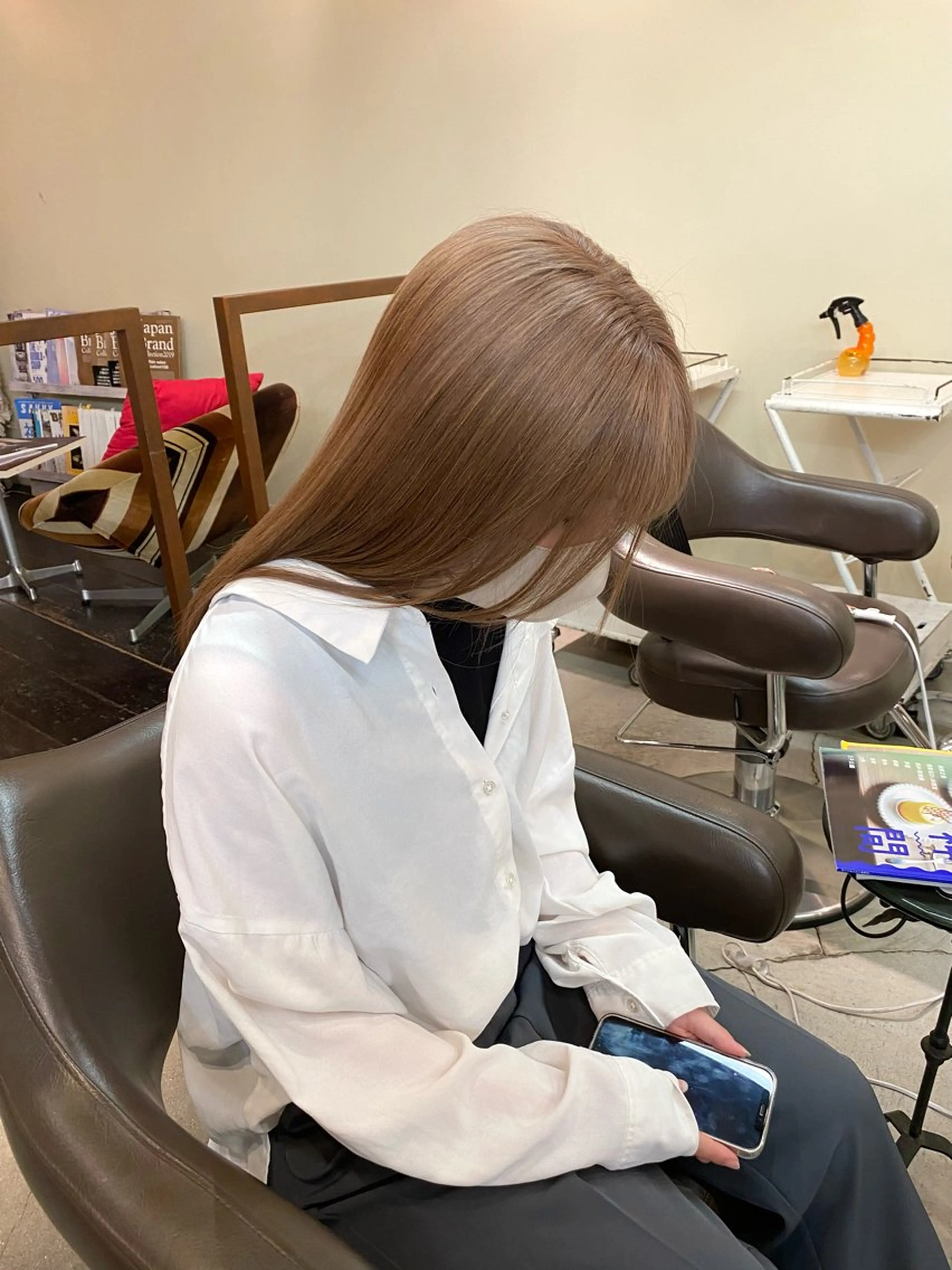 ロング カラー ウチダ ユウヤのヘアスタイル