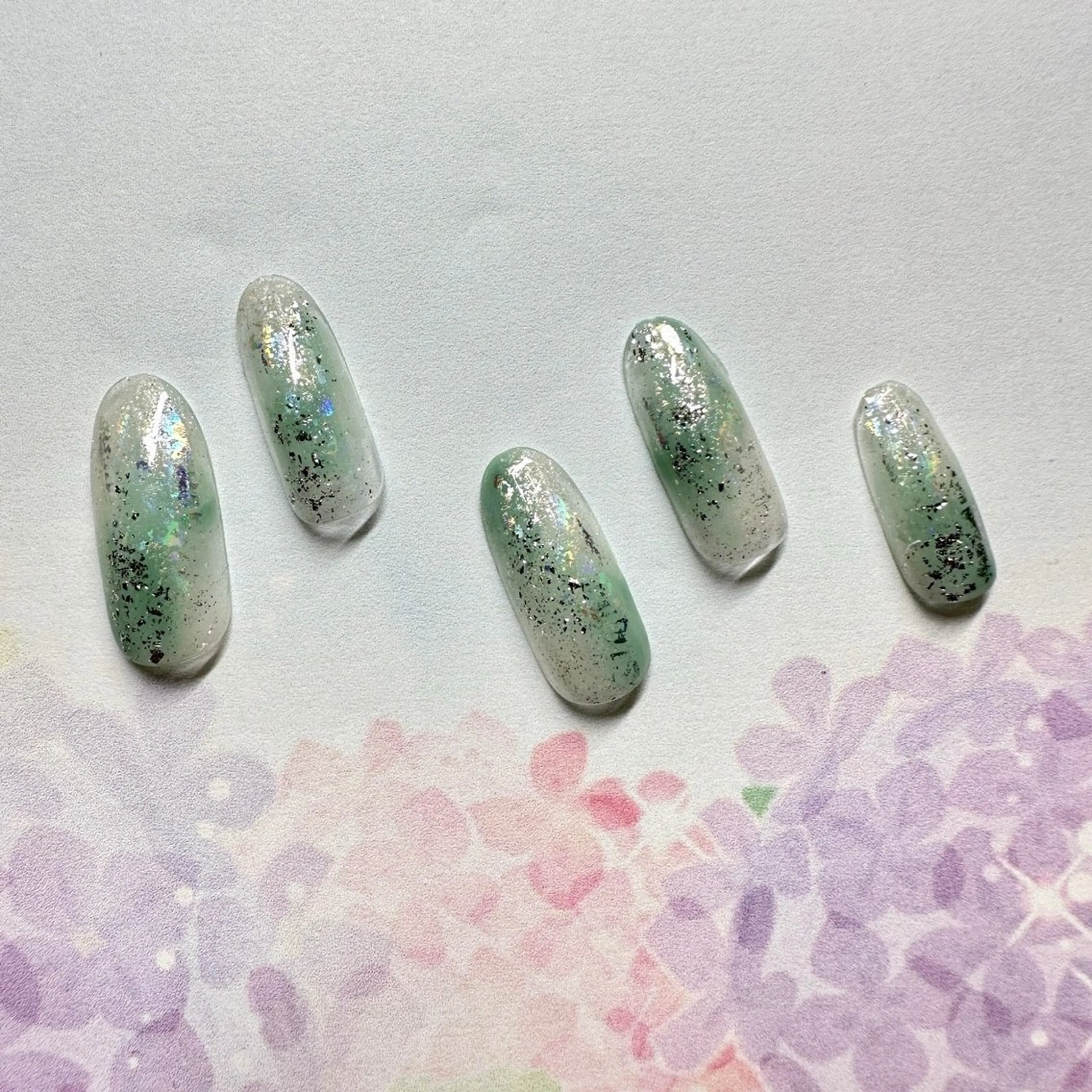 ネイル アートネイル ニュアンスネイル ネイルチップ ⭐︎休業中の練習⭐︎ JNA認定講師髙橋のネイルデザイン