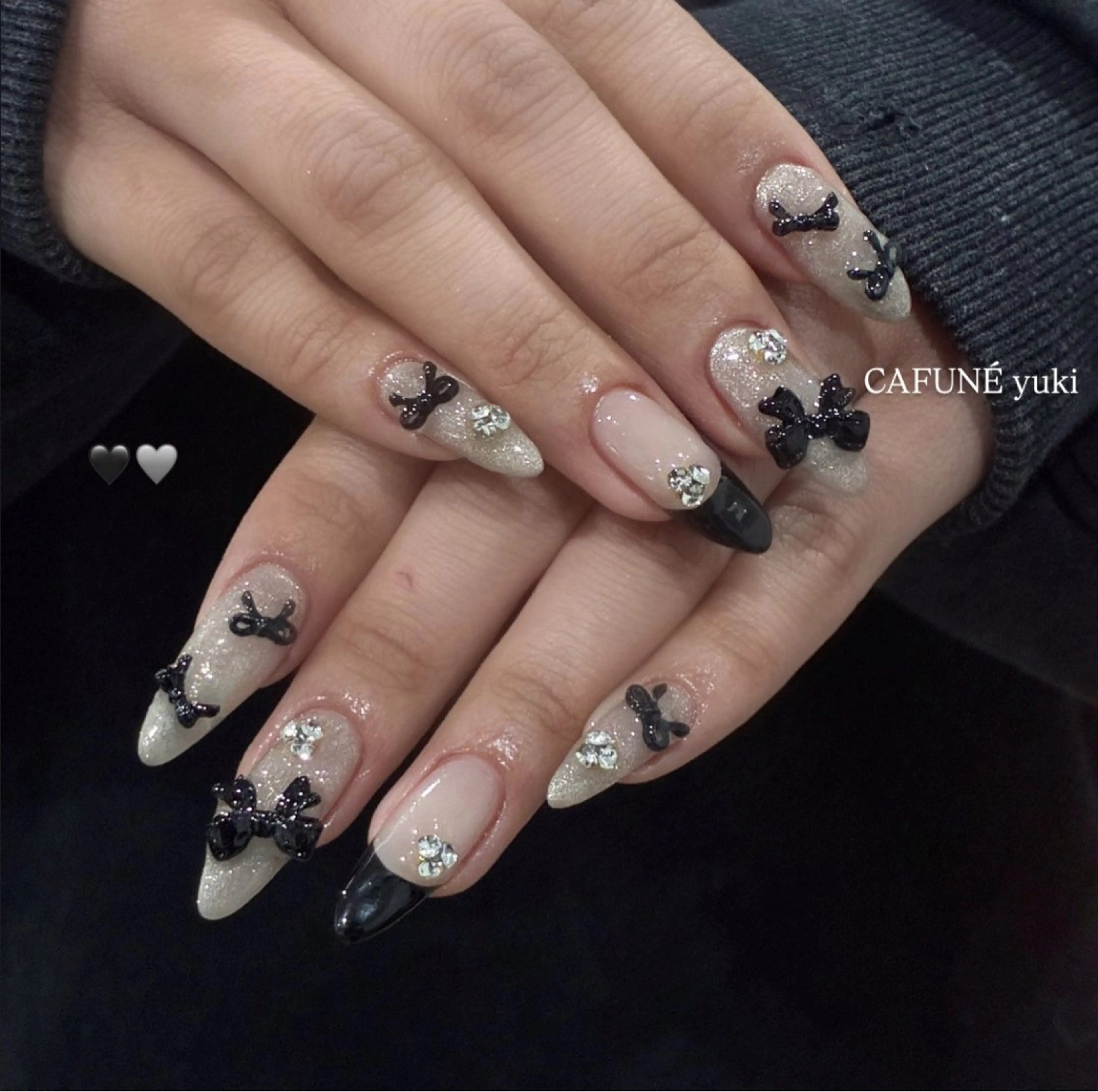 ネイル ハンドネイル 🎼CAFUNÉ_ TOKYO.•*¨のネイルデザイン