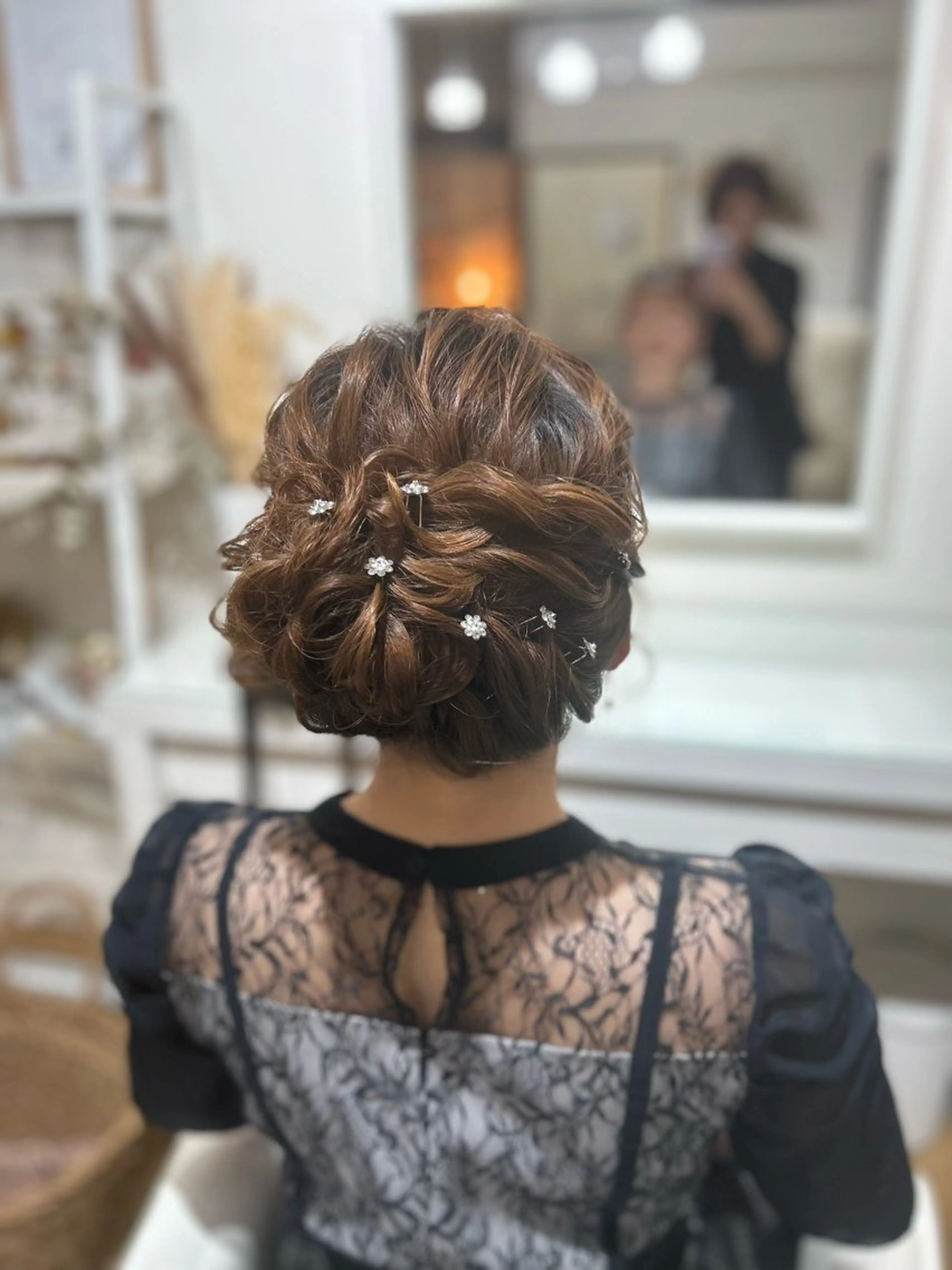 ヘアアレンジ 結婚式・ブライダル クリスマス make room Blissのヘアスタイル