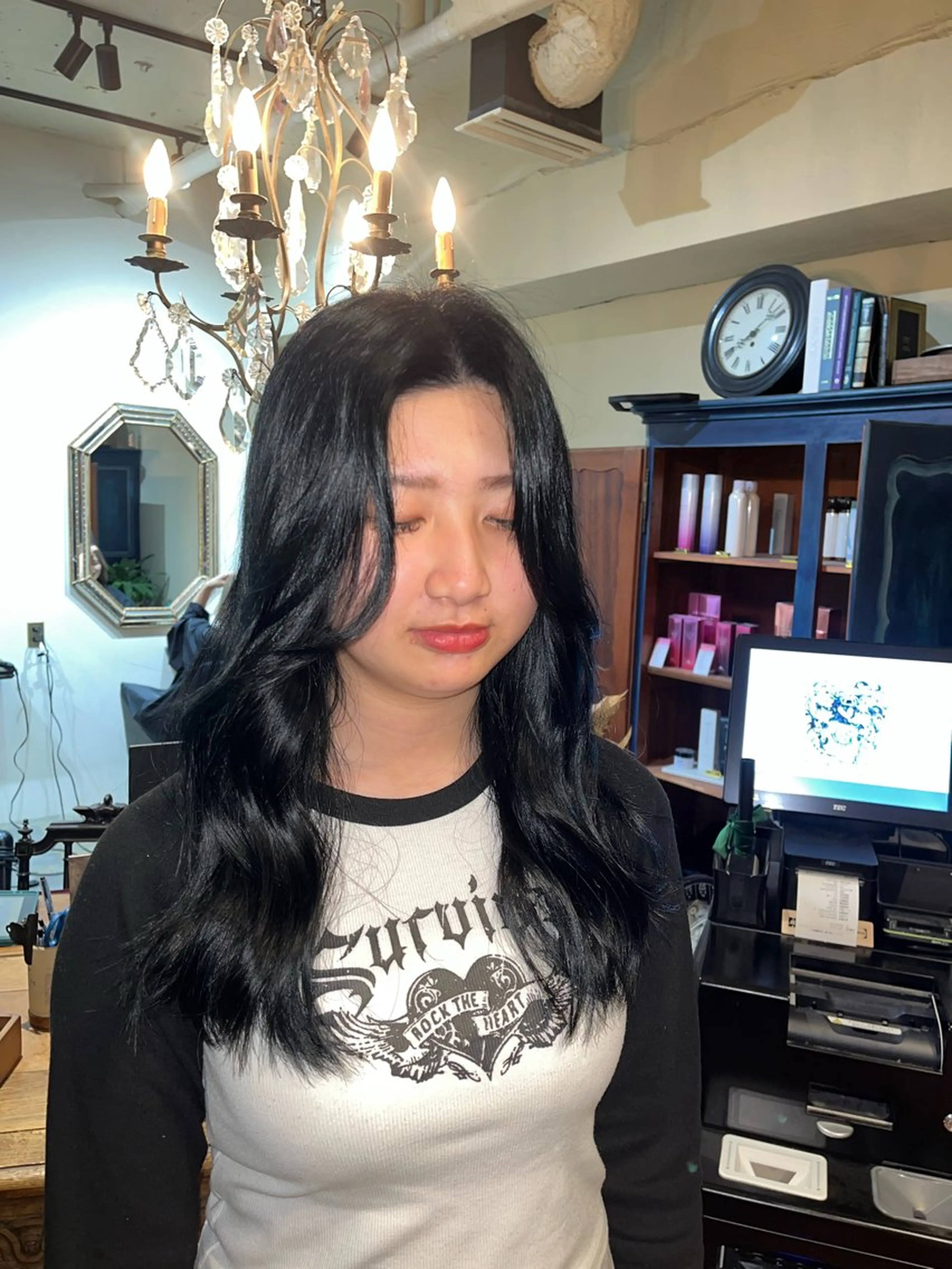 セミロング ヘアカラー トリートメント なじませエクステ🍒 Haruka💝のヘアスタイル