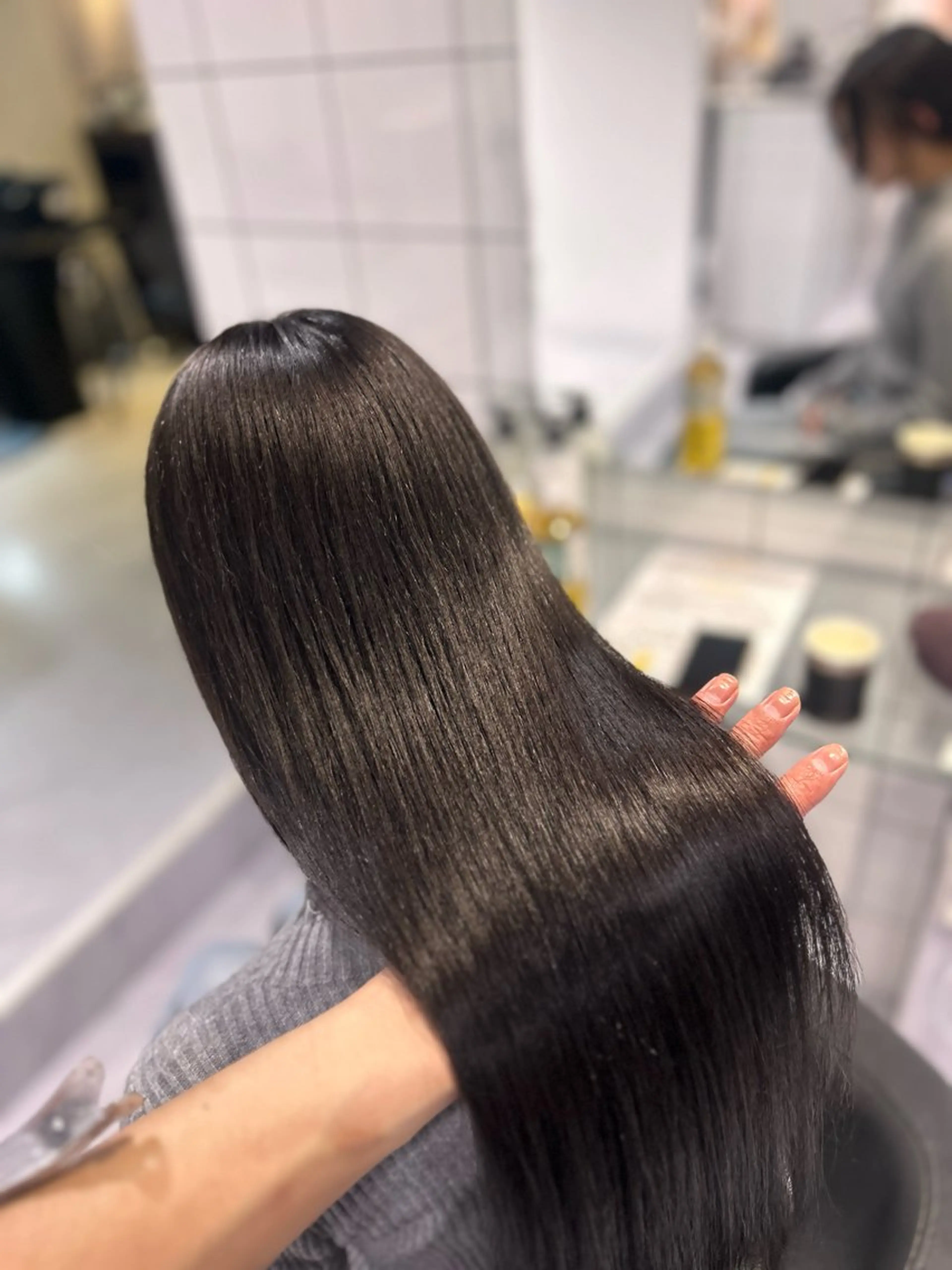 ロング カラー ヘアカラー トリートメント 表参道/透明感カラー /暗髪/ジュキヤのヘアスタイル