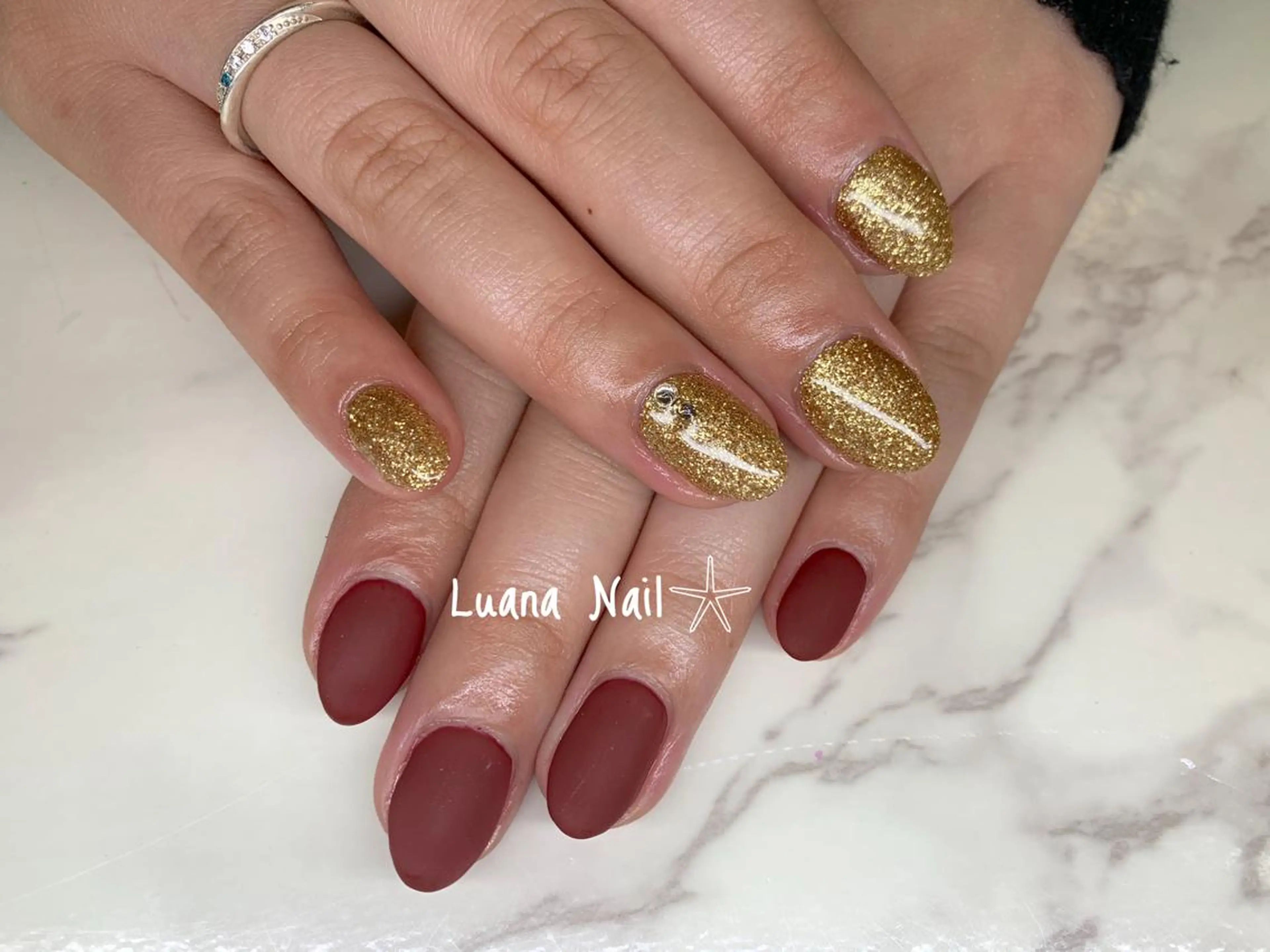 ネイル マットネイル ハンドネイル BeauJu by Luana Nail所属・BeauJu by Luana Nailのネイルデザイン