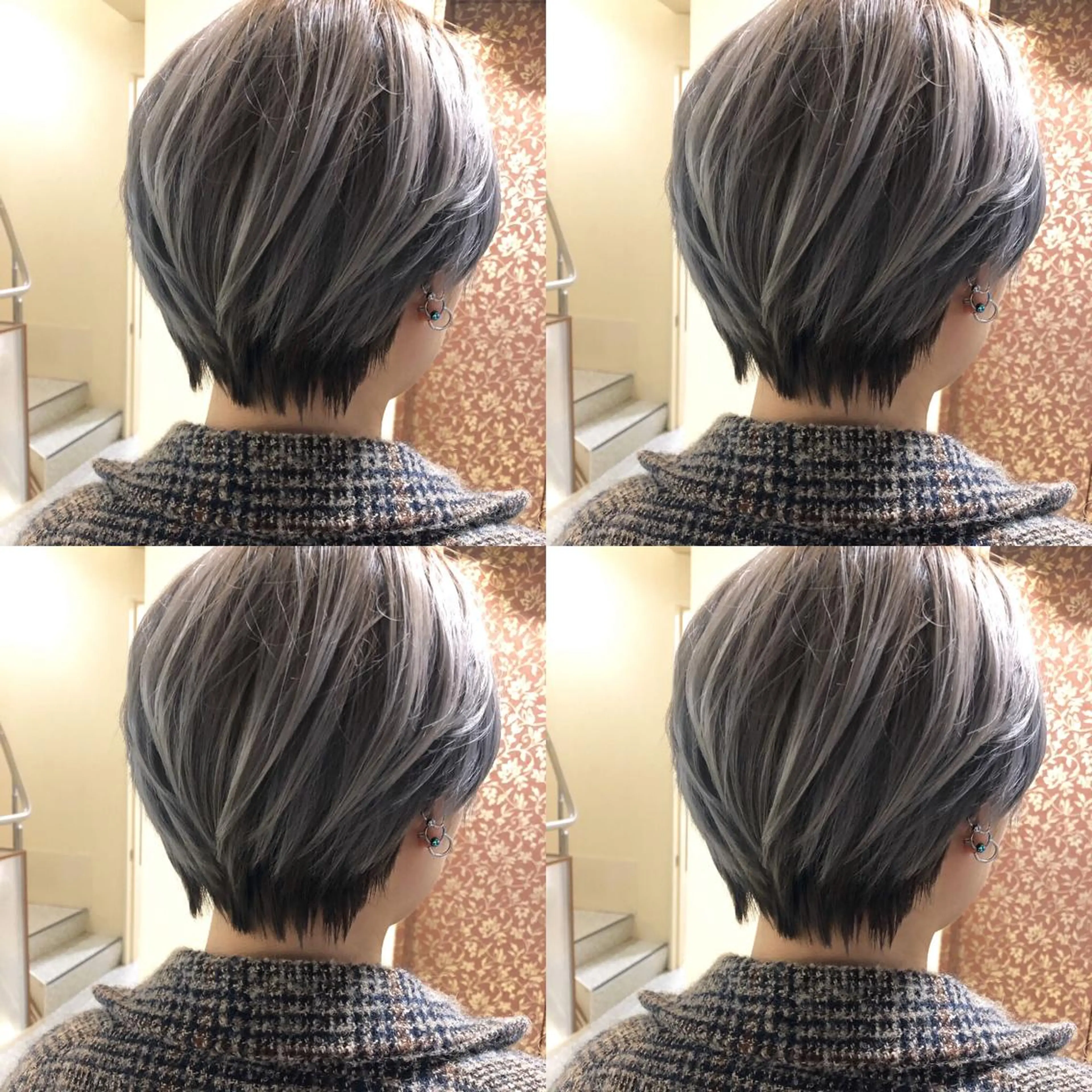 ショート カラー カット ヘアカラー トリートメント JILBLAN京都 ショート/ハイライトのヘアスタイル