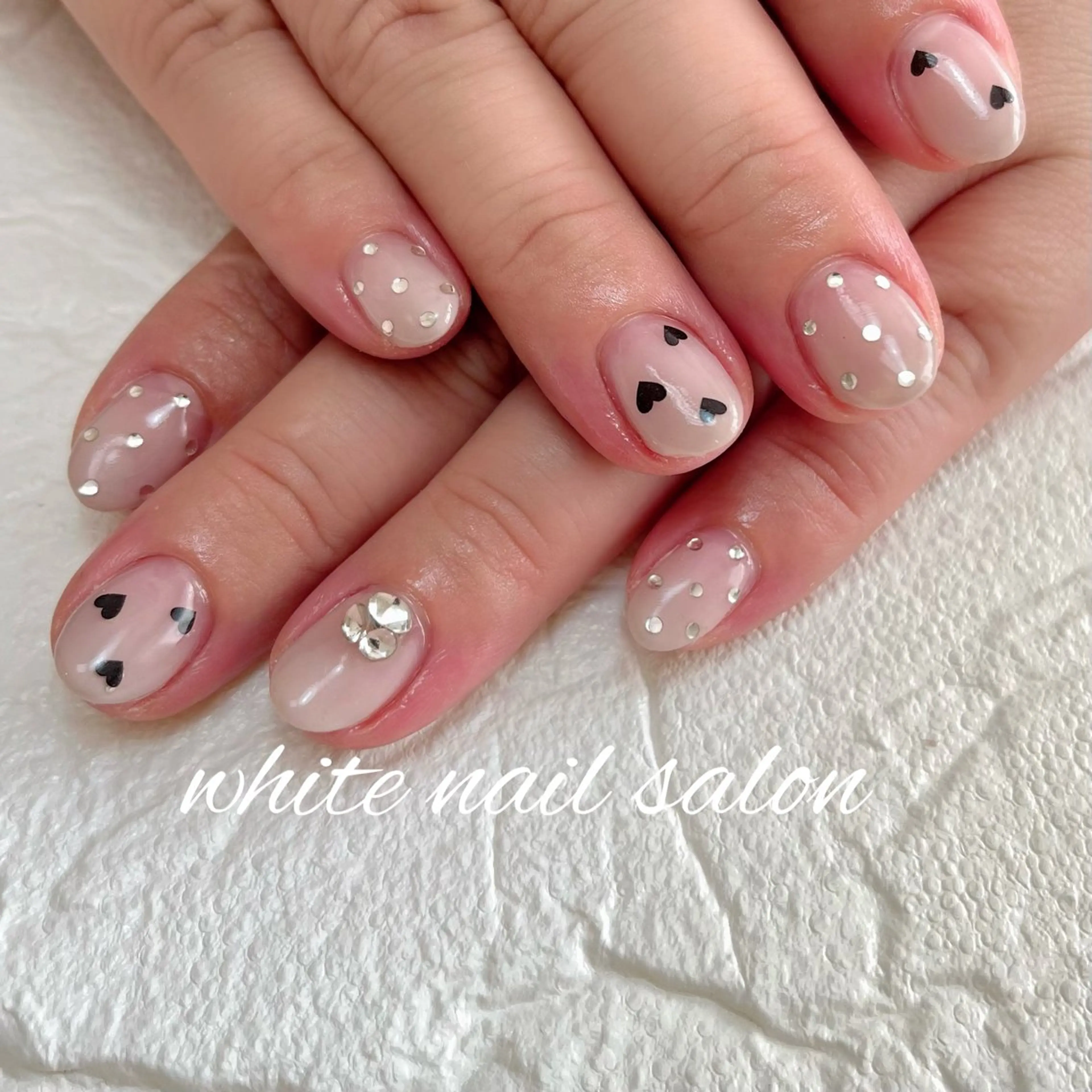 ネイル ラメ(グリッター) 持ち込み ハンドネイル white nail salonのネイルデザイン