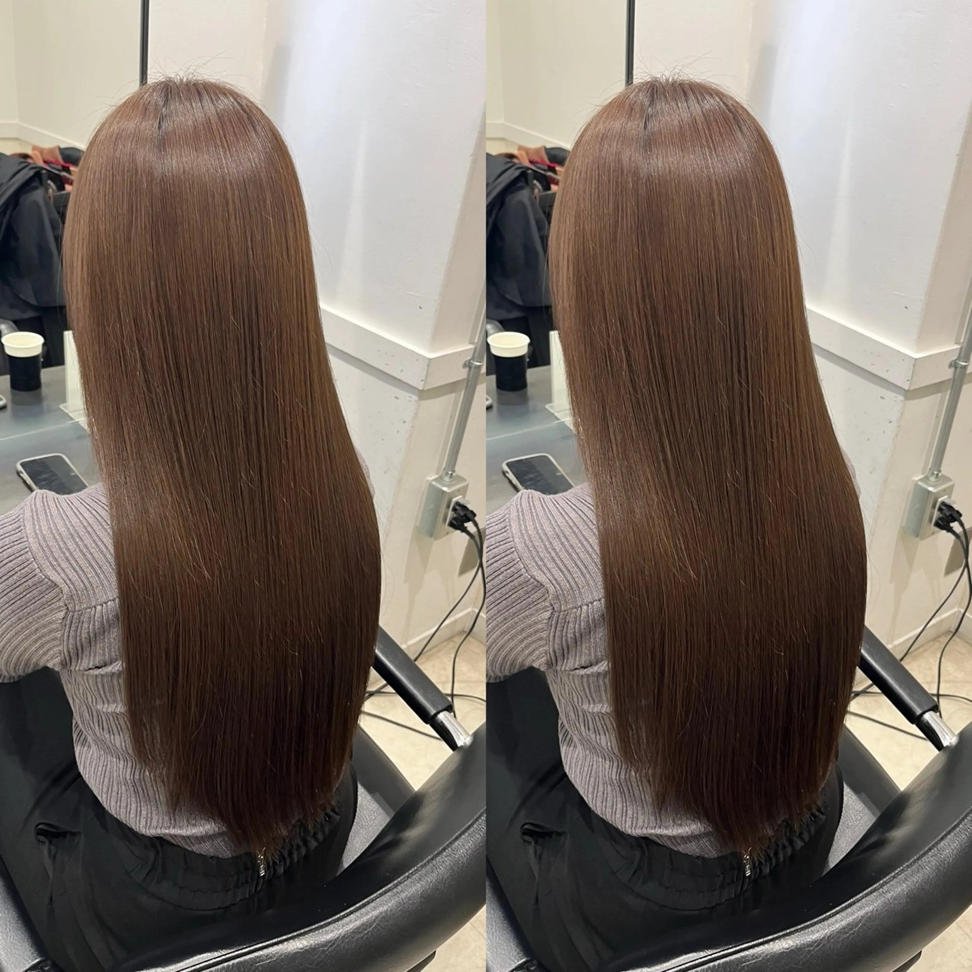 ロング 全席個室美容室 縮毛矯正/レイヤーのヘアスタイル